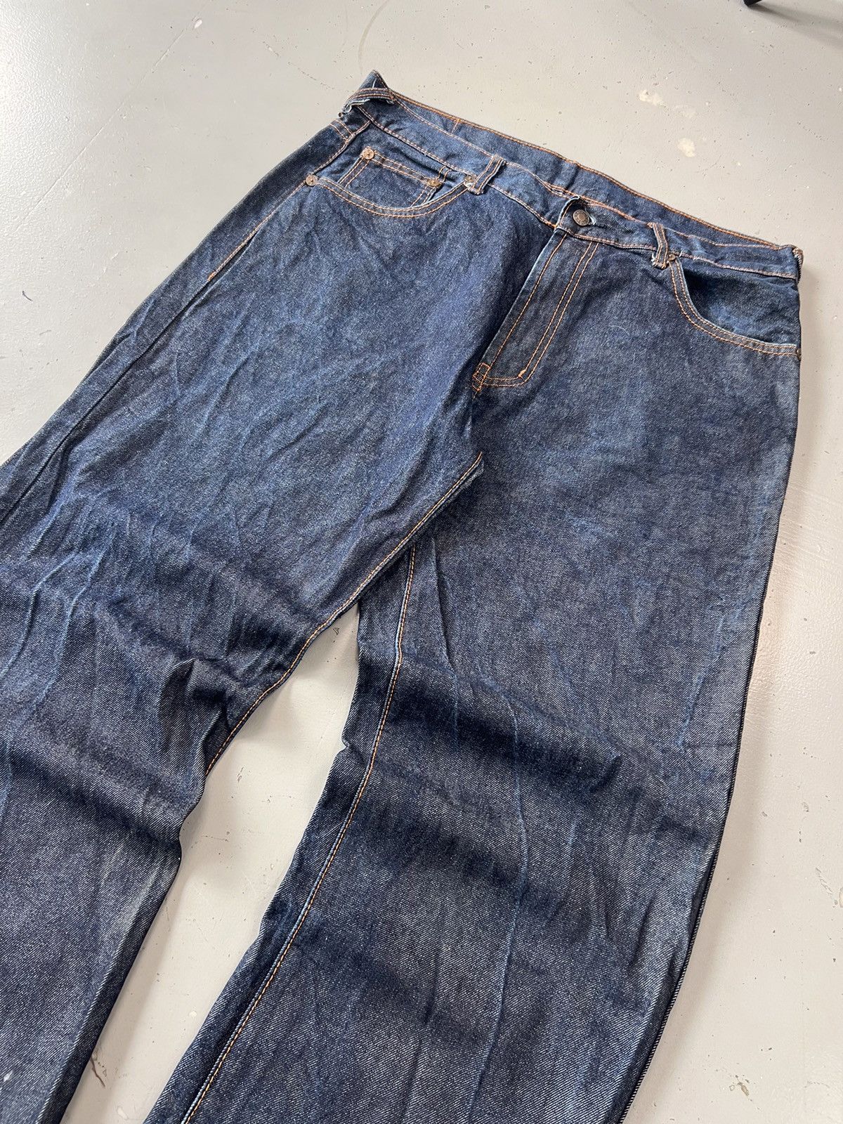 Japanese Brand × Vintage Vintage Evisu inspired Japanese printed denim Size US 36 / EU 52 - 5 Thumbnail