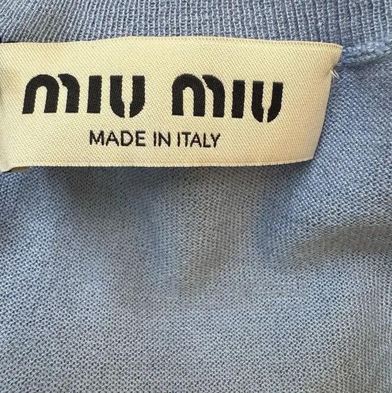 Miu Miu Miu Miu Light Blue Cashmere Pullover Sweater . Size M / US 6-8 / IT 42-44 - 5 Thumbnail
