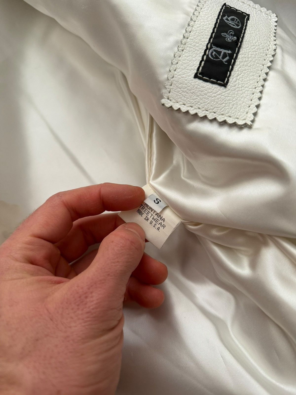 A&G Rock Sample White Leather Western Shirt Jacket Size US S / EU 44-46 / 1 - 8 Thumbnail