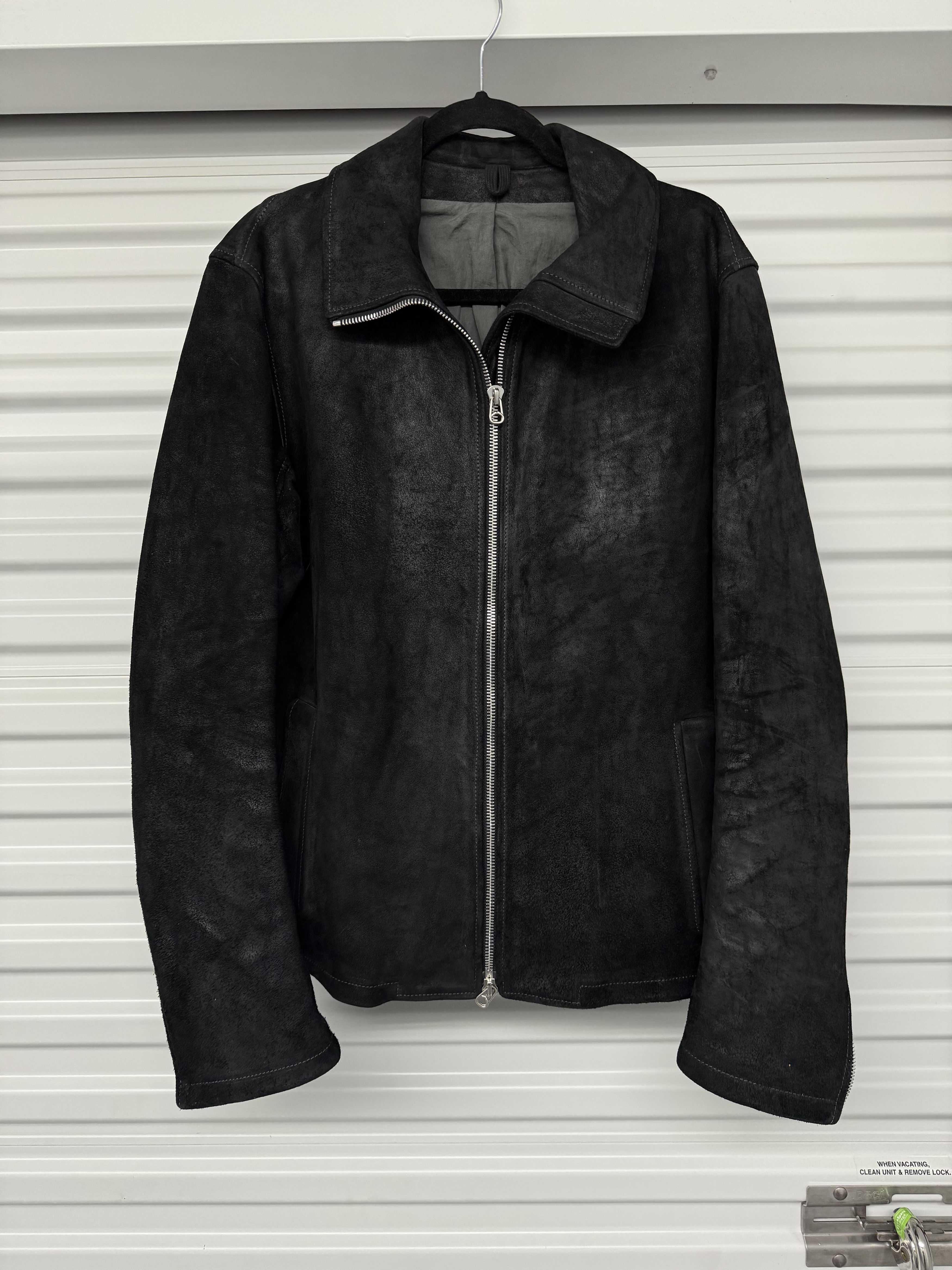 Deepti Cordovan Horse Leather Jacket Membrane Black Size 52 m-l Size US M / EU 48-50 / 2 - 2 Thumbnail