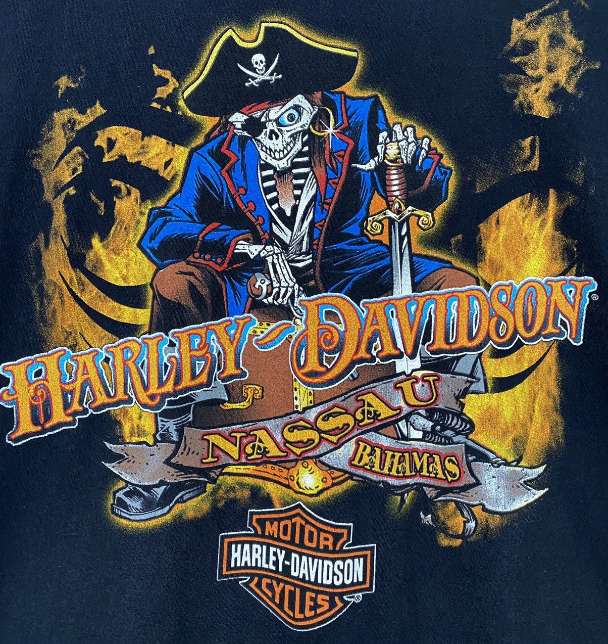 Harley Davidson VTG Y2K Harley Davidson Bahamas Pirates T-Shirt Men’s SZ 2XL Size US XXL / EU 58 / 5 - 2 Thumbnail