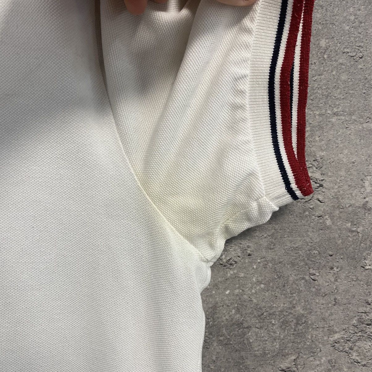 Prada Prada polo shirt men white red tab Size US M / EU 48-50 / 2 - 5 Thumbnail