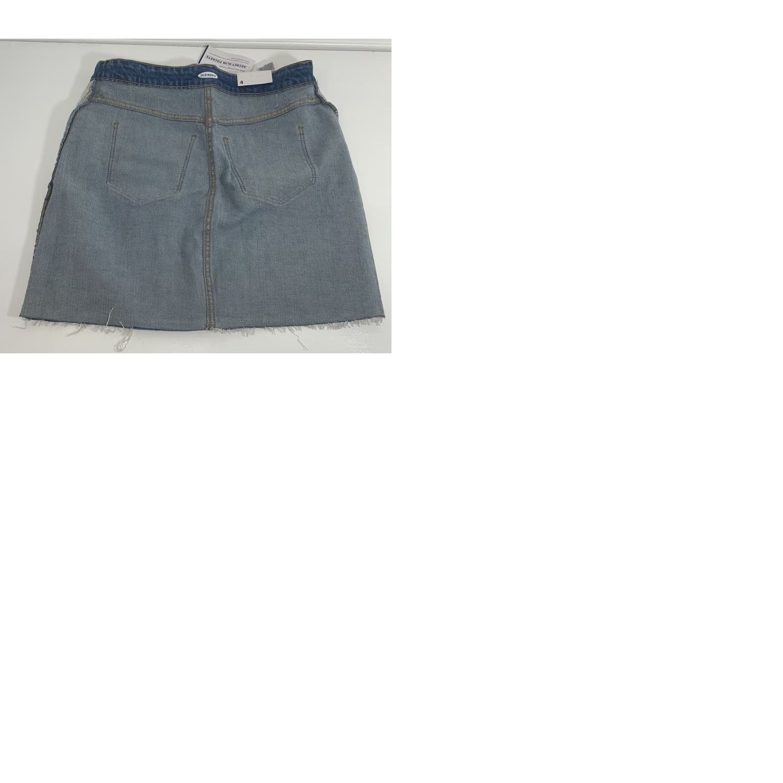 Old Navy VINTAGE? Old Navy Blue Jean Skirt Women Size 4 Distressed Style New NWT RN#160476 Size 27" / US 4 / IT 40 - 9 Thumbnail