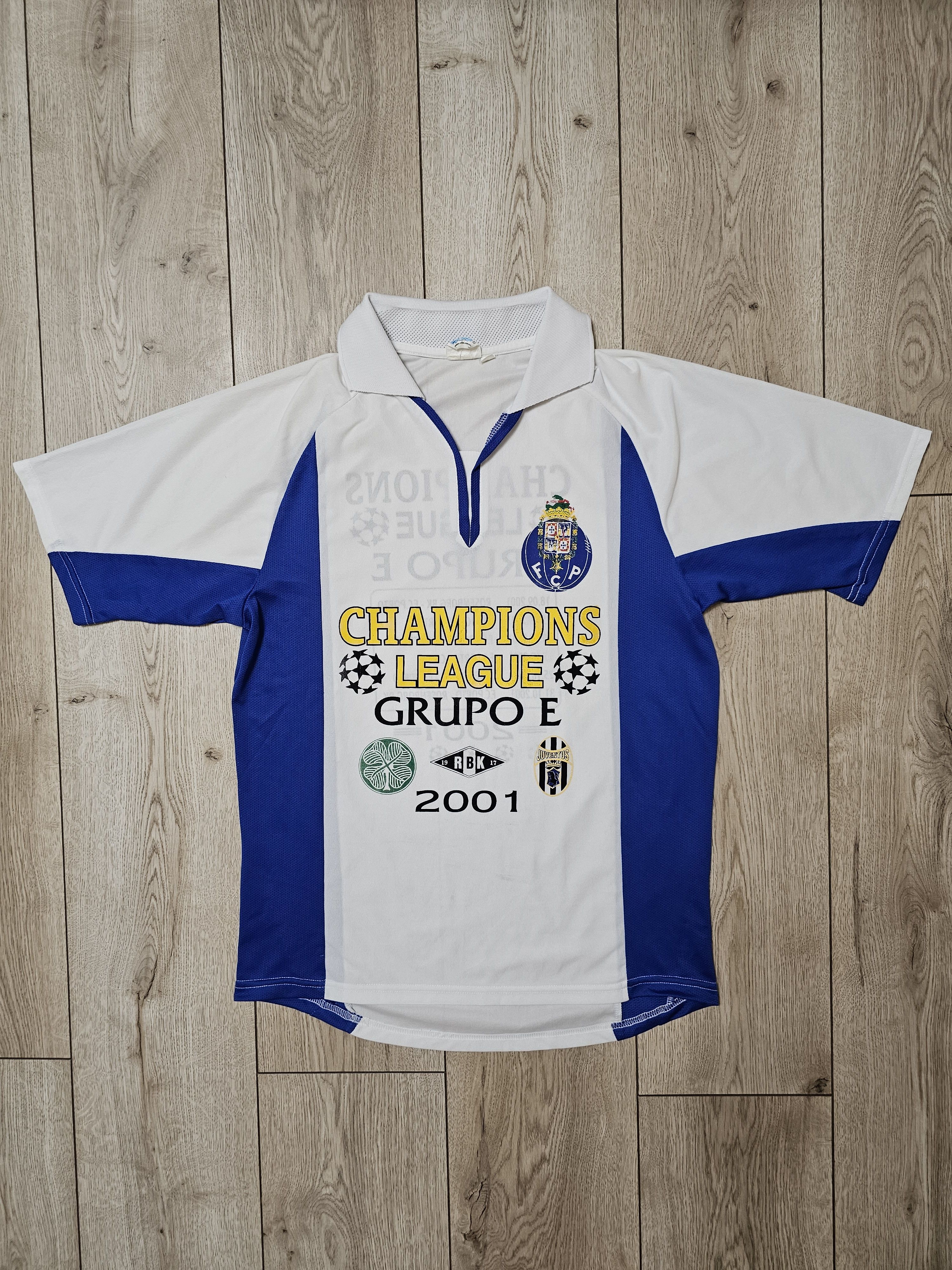 All Sport × Vintage PORTO 2001 CHAMPIONS LEAGUE FOOTBALL SHIRT SOCCER JERSEY Size US S / EU 44-46 / 1 - 1 Thumbnail