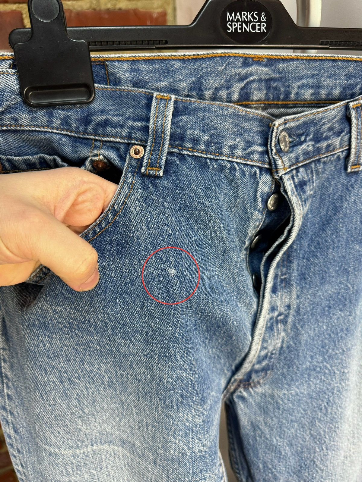Levi's × Vintage Vintage LEVIS 501 Blue Regular Jeans Made in USA W38 L36(30) Size US 38 / EU 54 - 12 Thumbnail