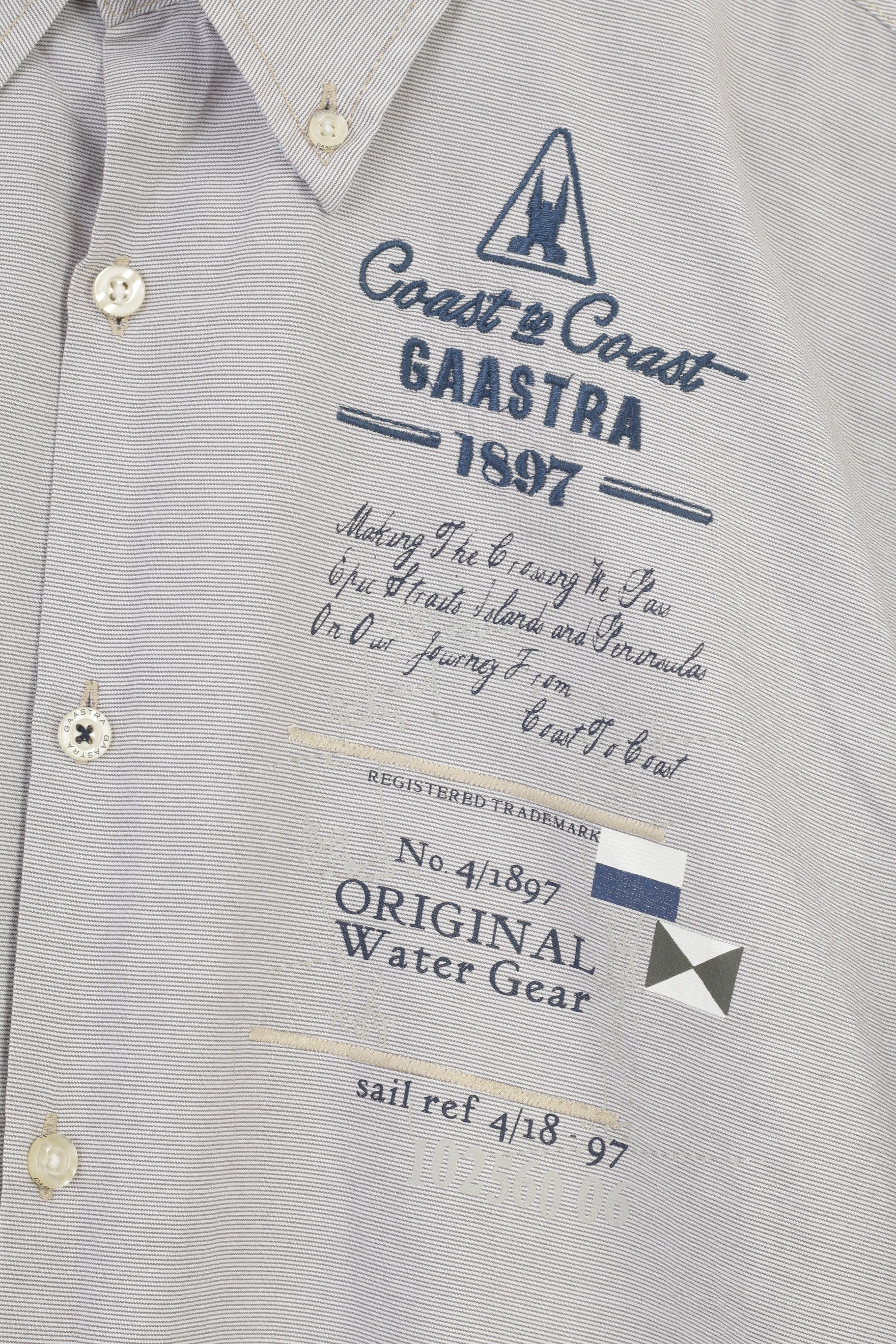 Vintage Gaastra Men L Casual Shirt Long Sleeve Striped Buttons 4577 Size US L / EU 52-54 / 3 - 4 Thumbnail