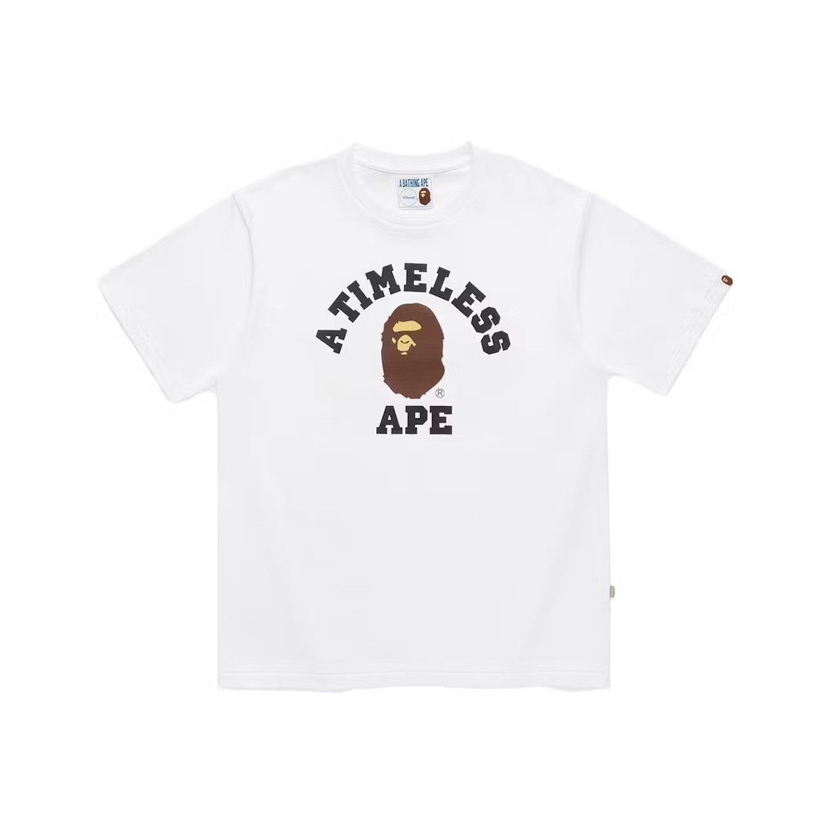 image of Bape X Jjjjound College Timeless Tee White, Men's (Size XL)
