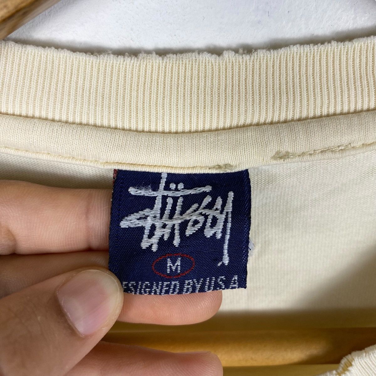 Stussy Vintage 90's STUSSY Logo Graphic Distressed Tee Shirt Medium Size US M / EU 48-50 / 2 - 6 Thumbnail