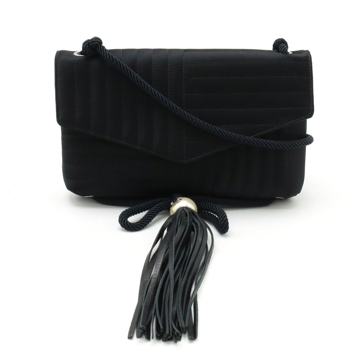 Chanel Chanel Chanel Coco Pearl Satin Shoulder Bag Canvas Crossbody Bag in Great Condition Size ONE SIZE - 1 Thumbnail