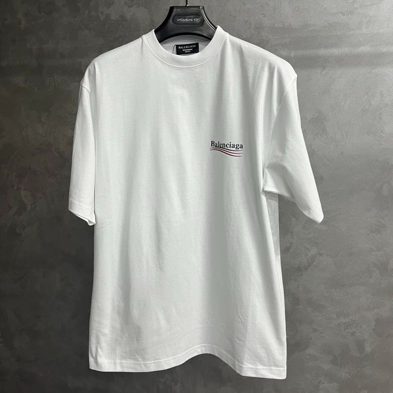 Balenciaga Balenciaga Black Logo White Solid Cola Pattern Printed Rou Size US XS / EU 42 / 0 - 1 Thumbnail