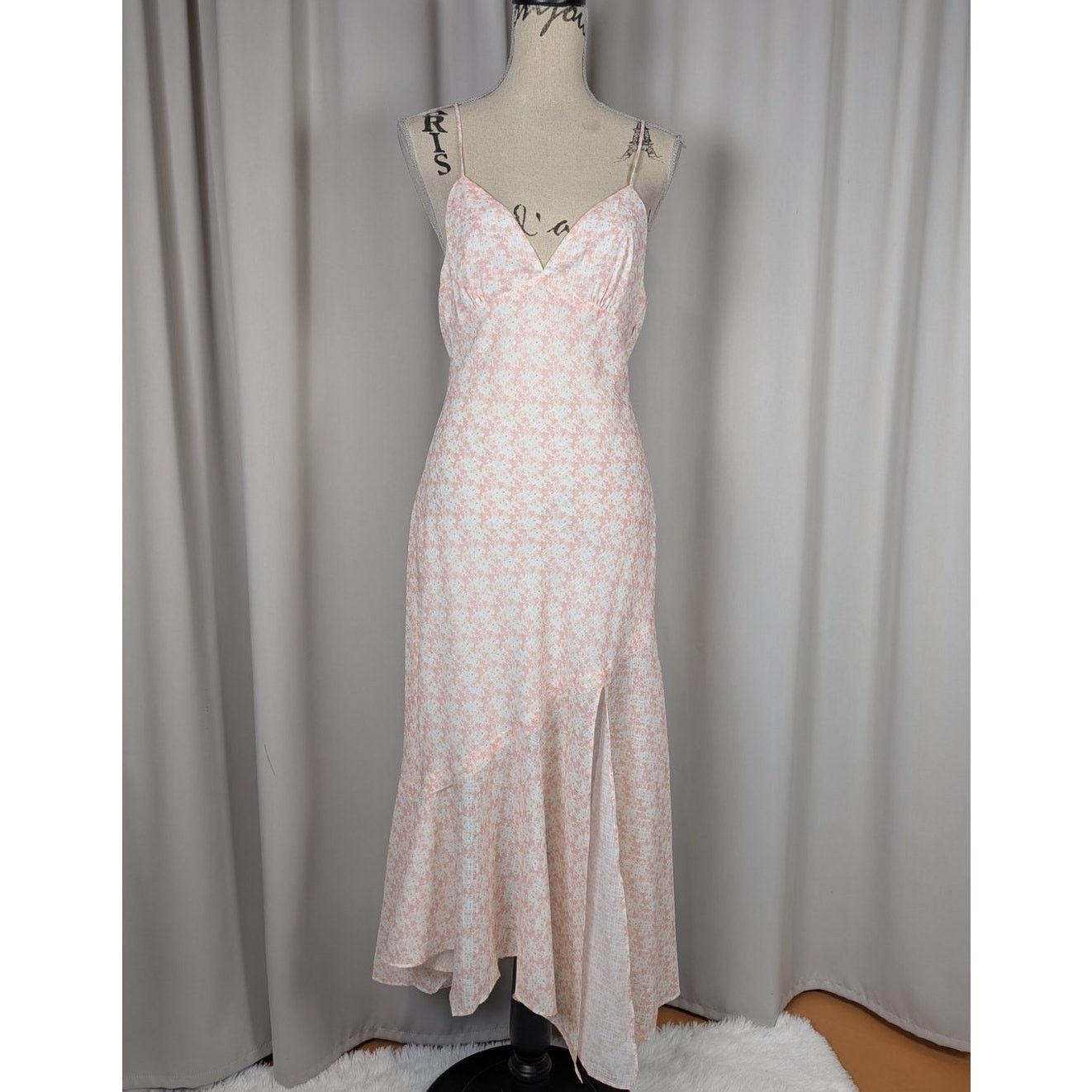 Other Cotton Candy LA Floral Print Spaghetti Strap Maxi Dress Size L / US 10 / IT 46 - 12 Thumbnail