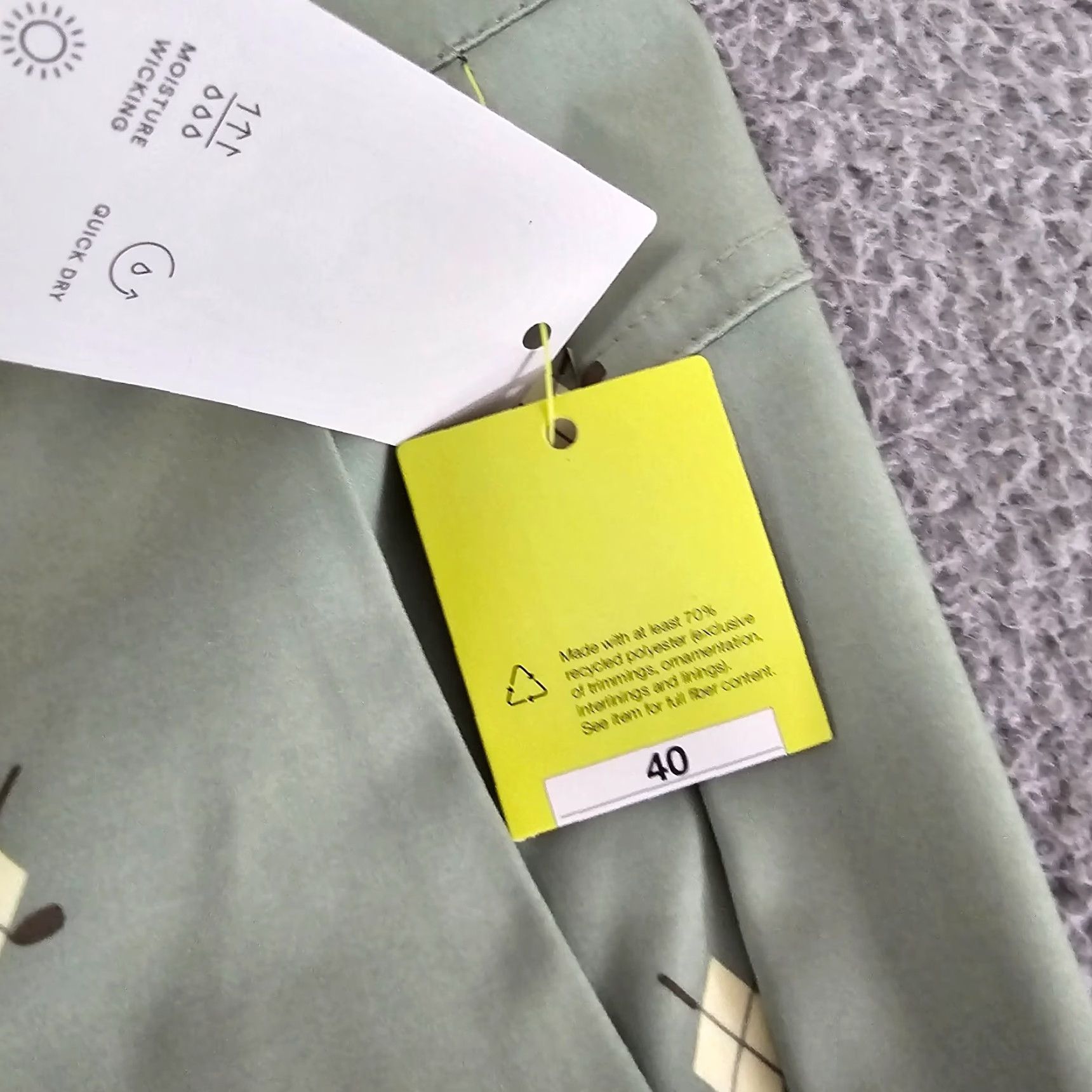 Vintage VINTAGE: No — All In Motion Shorts Mens Size 40 Green Golf Club Print Performance Tech Chinos Size US 40 / EU 56 - 4 Thumbnail