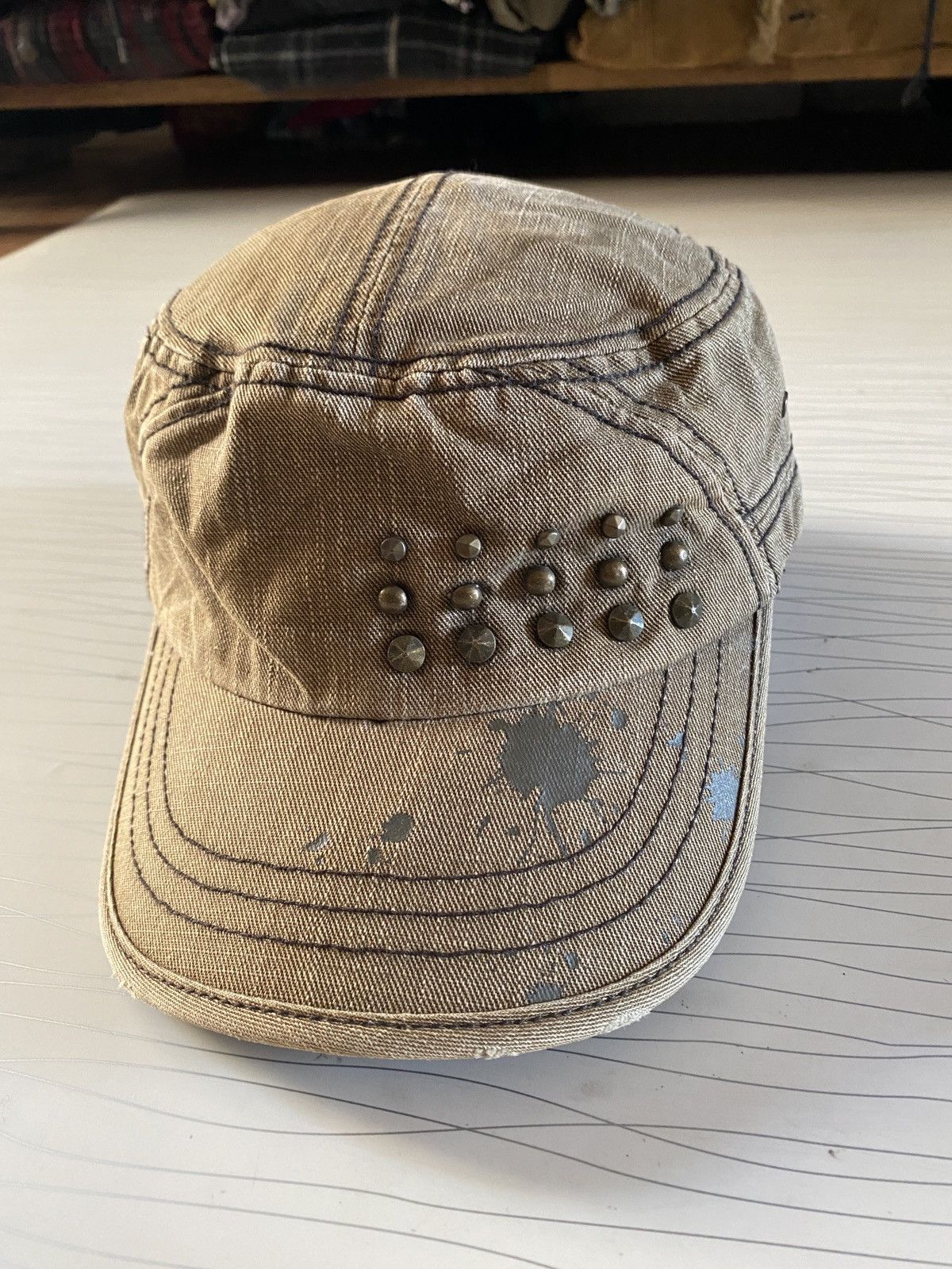 If Six Was Nine Clride Begie studded gothic hats Size ONE SIZE - 2 Thumbnail