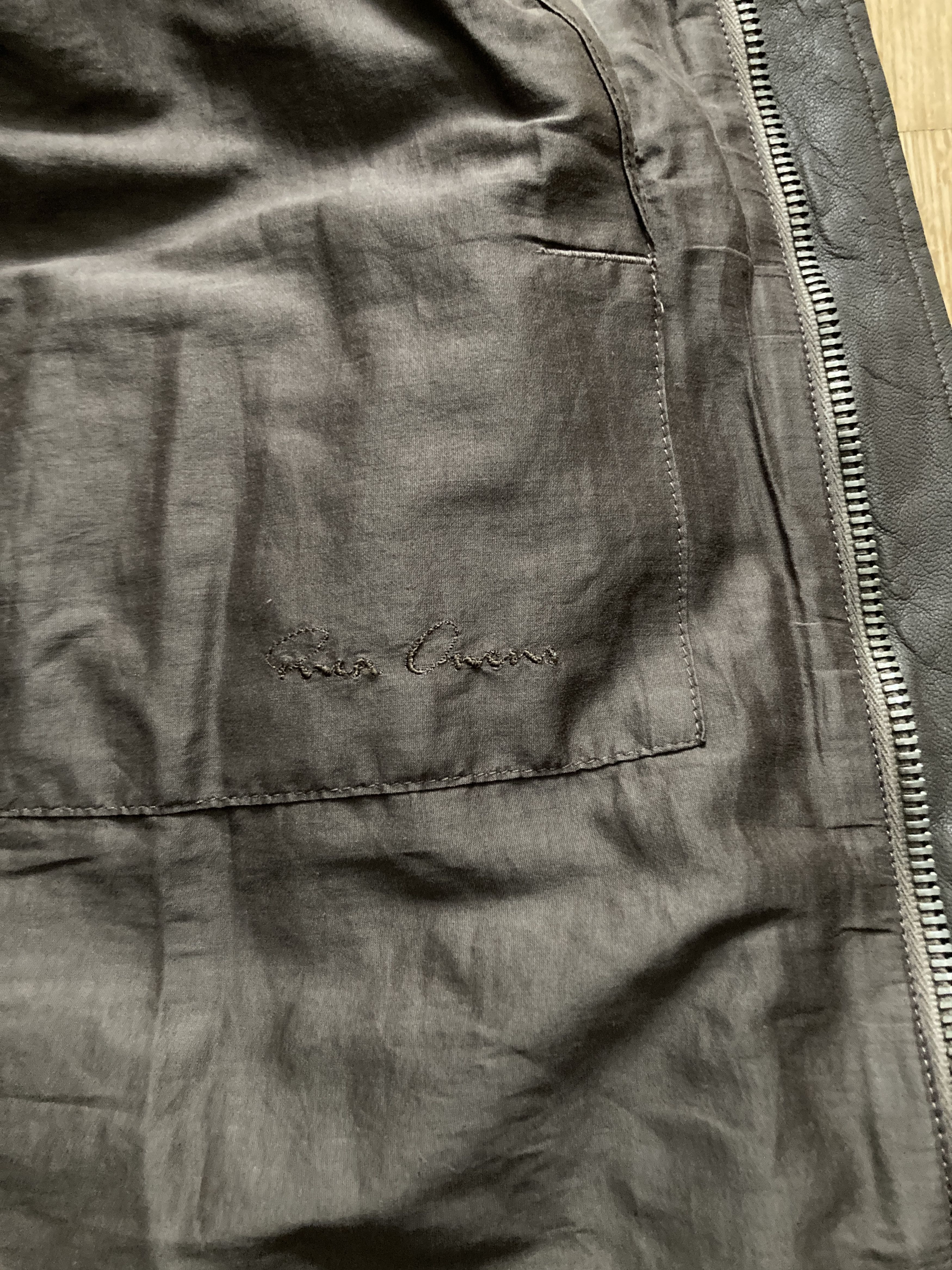 Rick Owens F/W 10 "GLEAM" F1 Pilot Lamb Leather Jacket XL Rick Owens Size US XL / EU 56 / 4 - 16 Thumbnail
