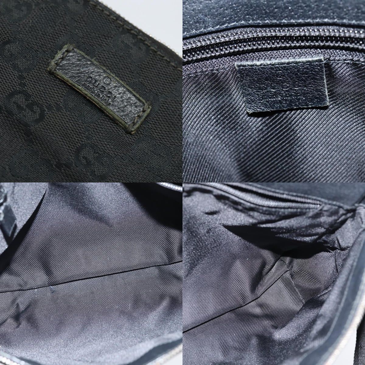 Gucci GUCCI GG Canvas Shoulder Bag Black Silver Size ONE SIZE - 11 Thumbnail