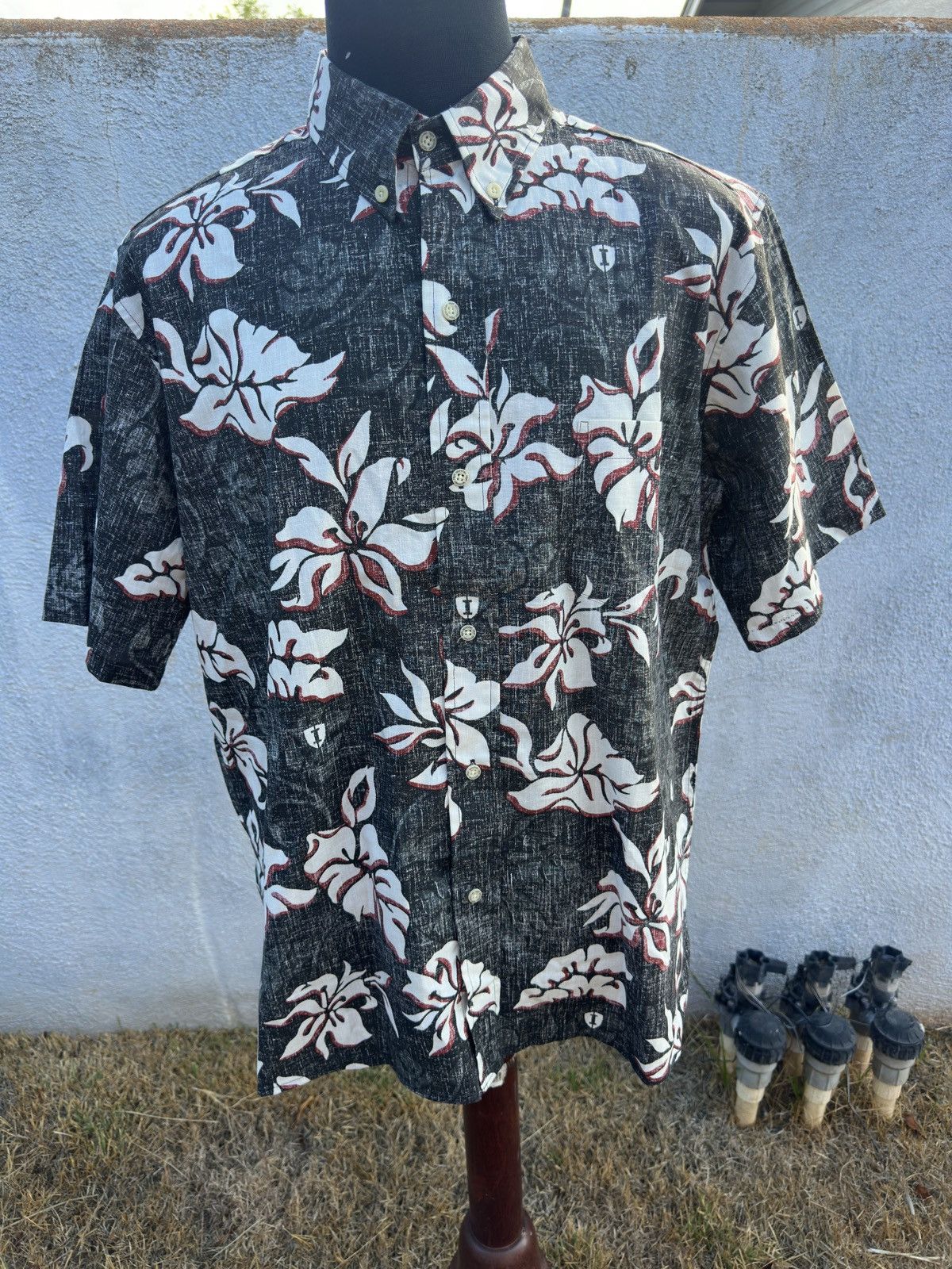 Reyn Spooner Reyn Spooner Iolani School Hawaiian Black/White Men's L Size US L / EU 52-54 / 3 - 1 Thumbnail