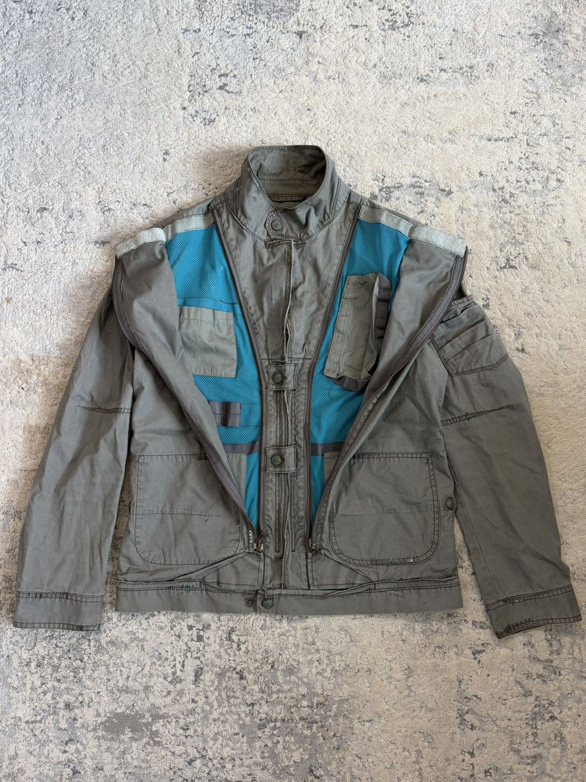 Marithe + Francois Girbaud Multi Pocket Zipper Military Jacket Size US M / EU 48-50 / 2 - 1 Thumbnail