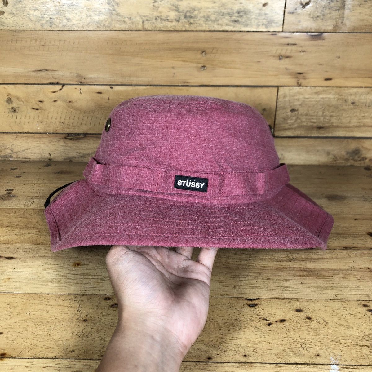 Stussy × Vintage Stussy Washed Ripstop Boonie Bucket Size ONE SIZE - 1 Thumbnail