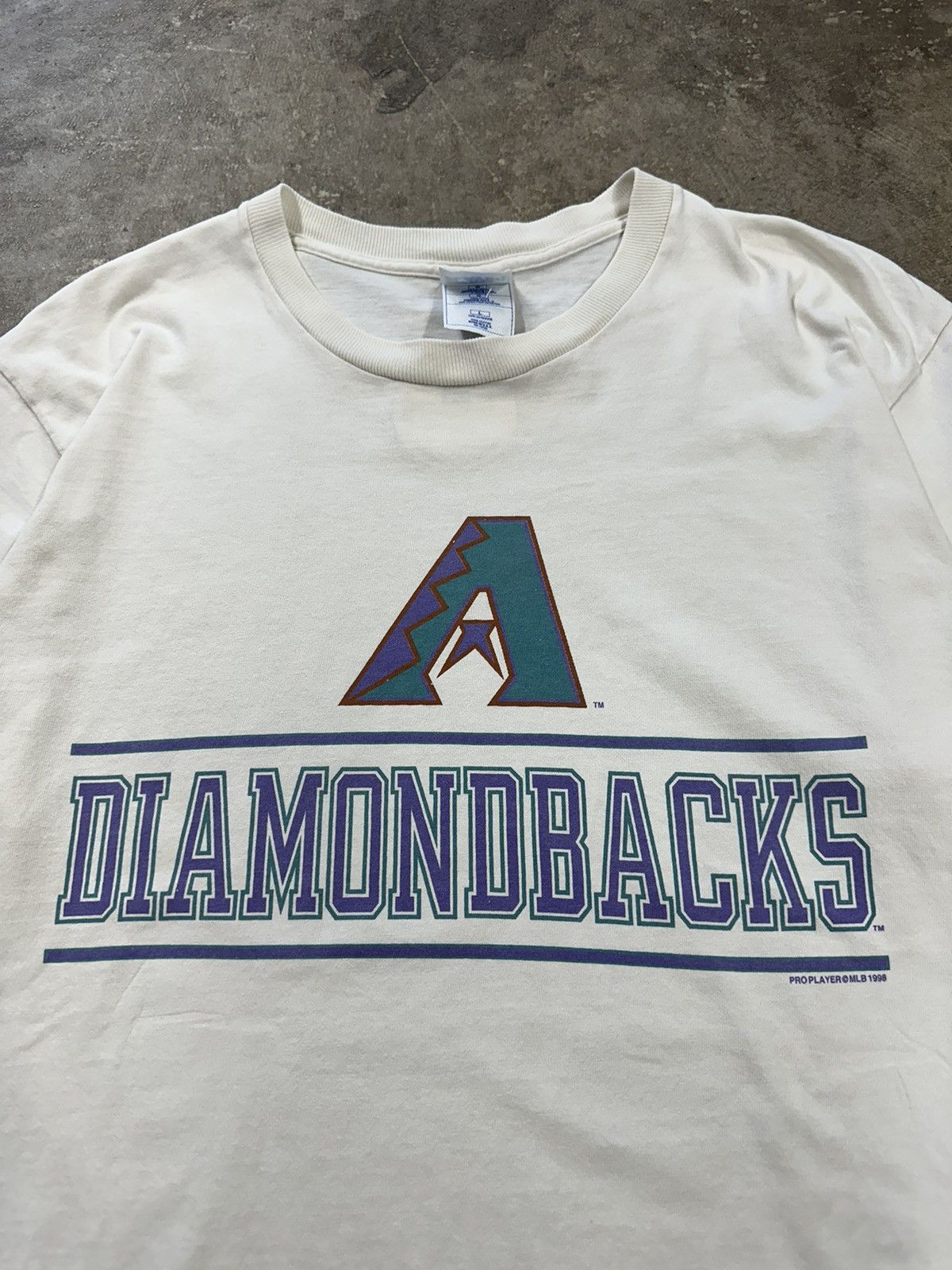 Pro Player Vintage 90s Pro Player Arizona Diamondbacks MLB T-Shirt Size US L / EU 52-54 / 3 - 4 Thumbnail