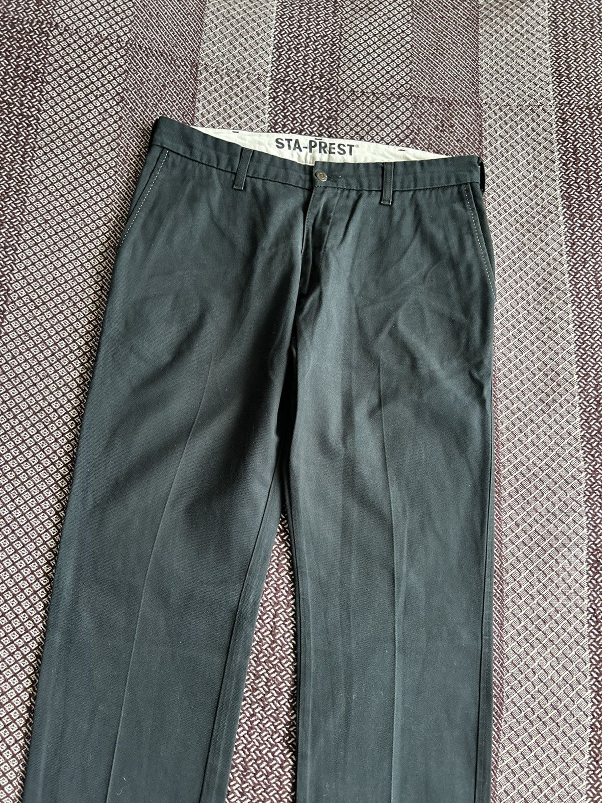 Levi's Vintage 90s Levis Sta-Prest Denim Jeans Solid Style Size W34 Size US 34 / EU 50 - 8 Thumbnail