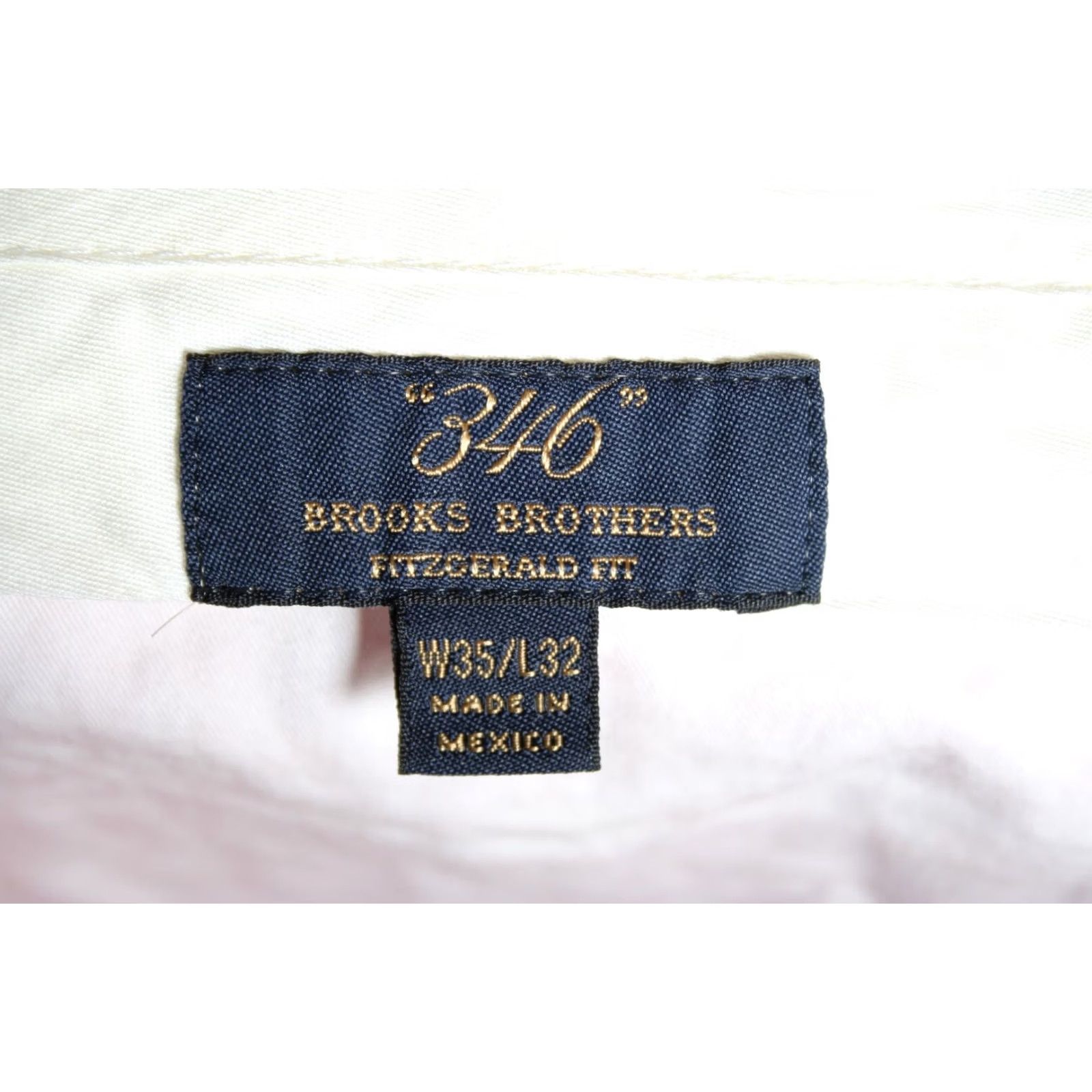 Brooks Brothers BROOKS BROTHERS 346 Fitzgerald Fit Pink Cotton Trousers Sz. 35x32 Chino Men Pants Modern Fit Size US 35 - 6 Thumbnail