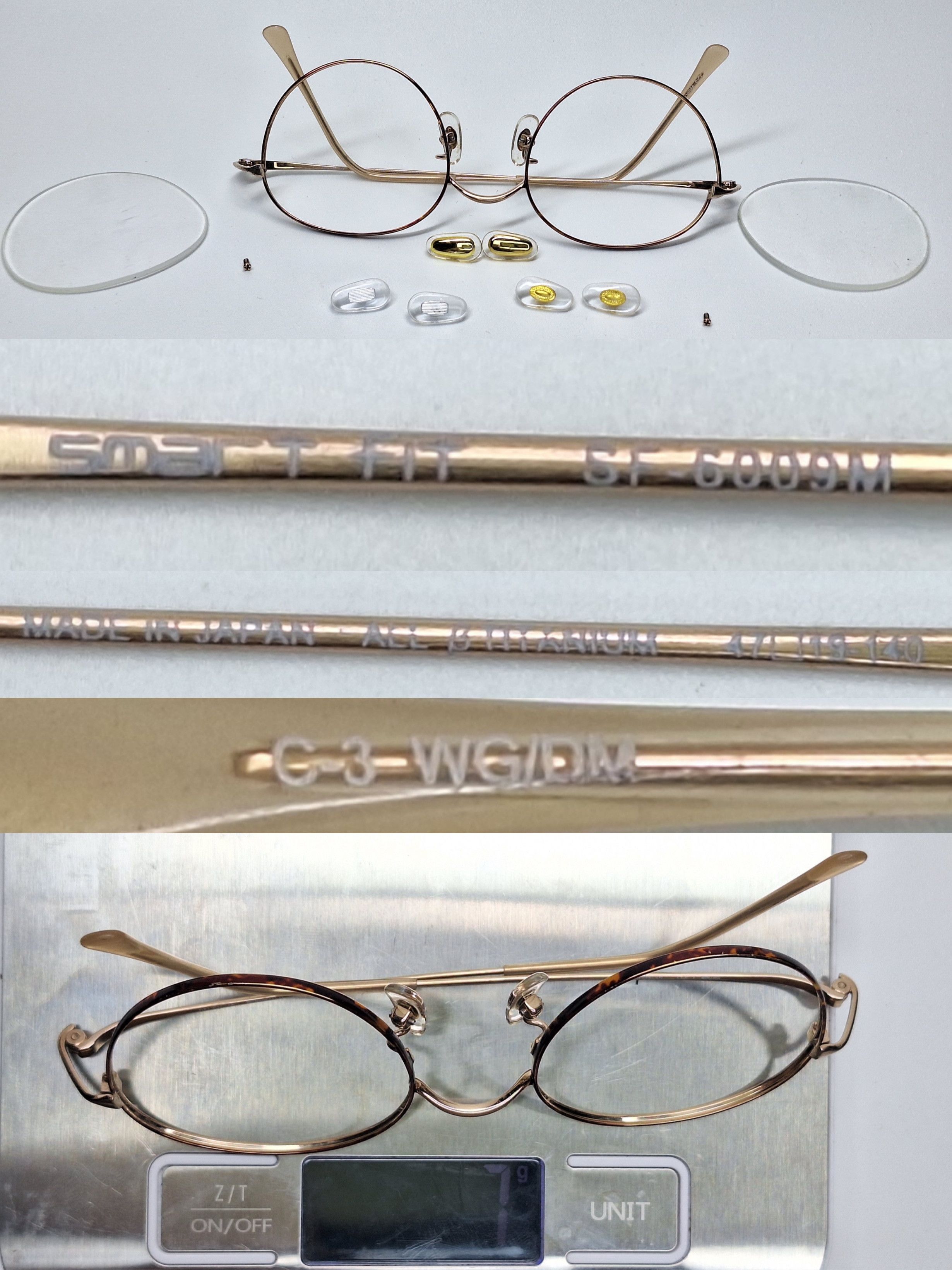 Other Smart Fit SF-6009M Sabae All Beta-Titanium White Gold Frame Size ONE SIZE - 6 Thumbnail