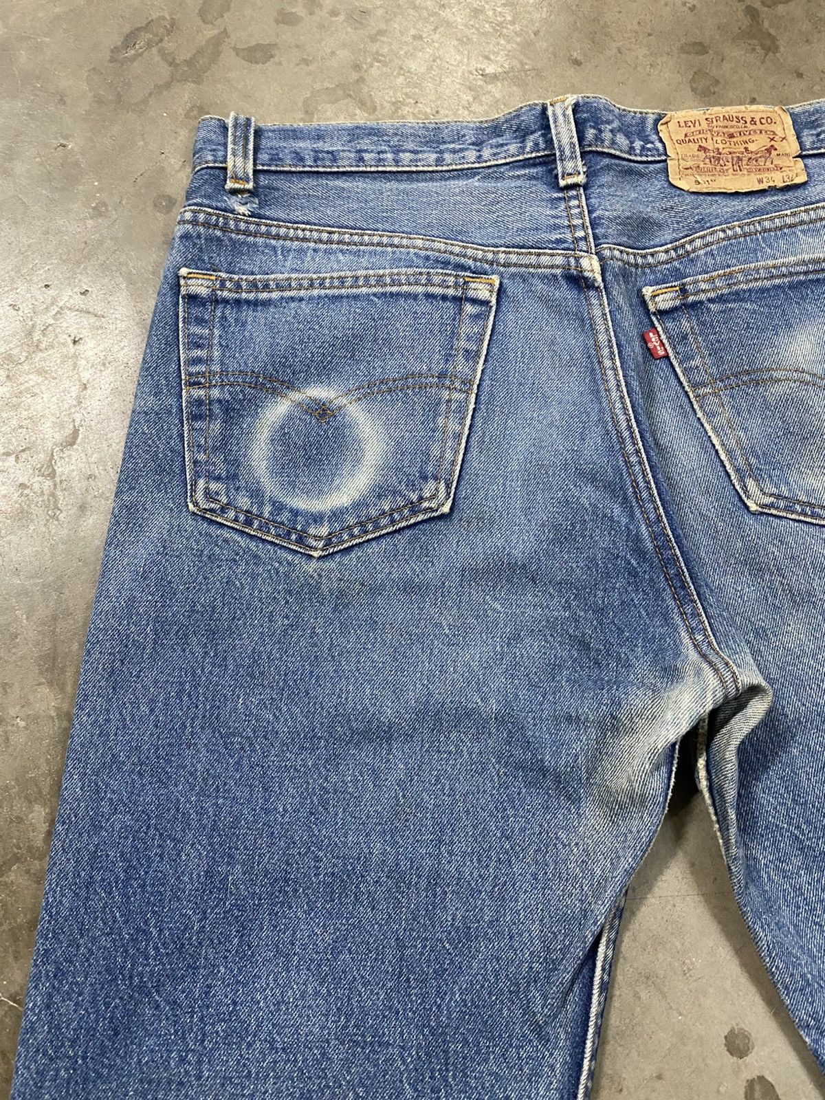 Levi's Vintage 80s Levis 501xx Stone Wash Blue Made in USA @285 Size US 32 / EU 48 - 11 Thumbnail
