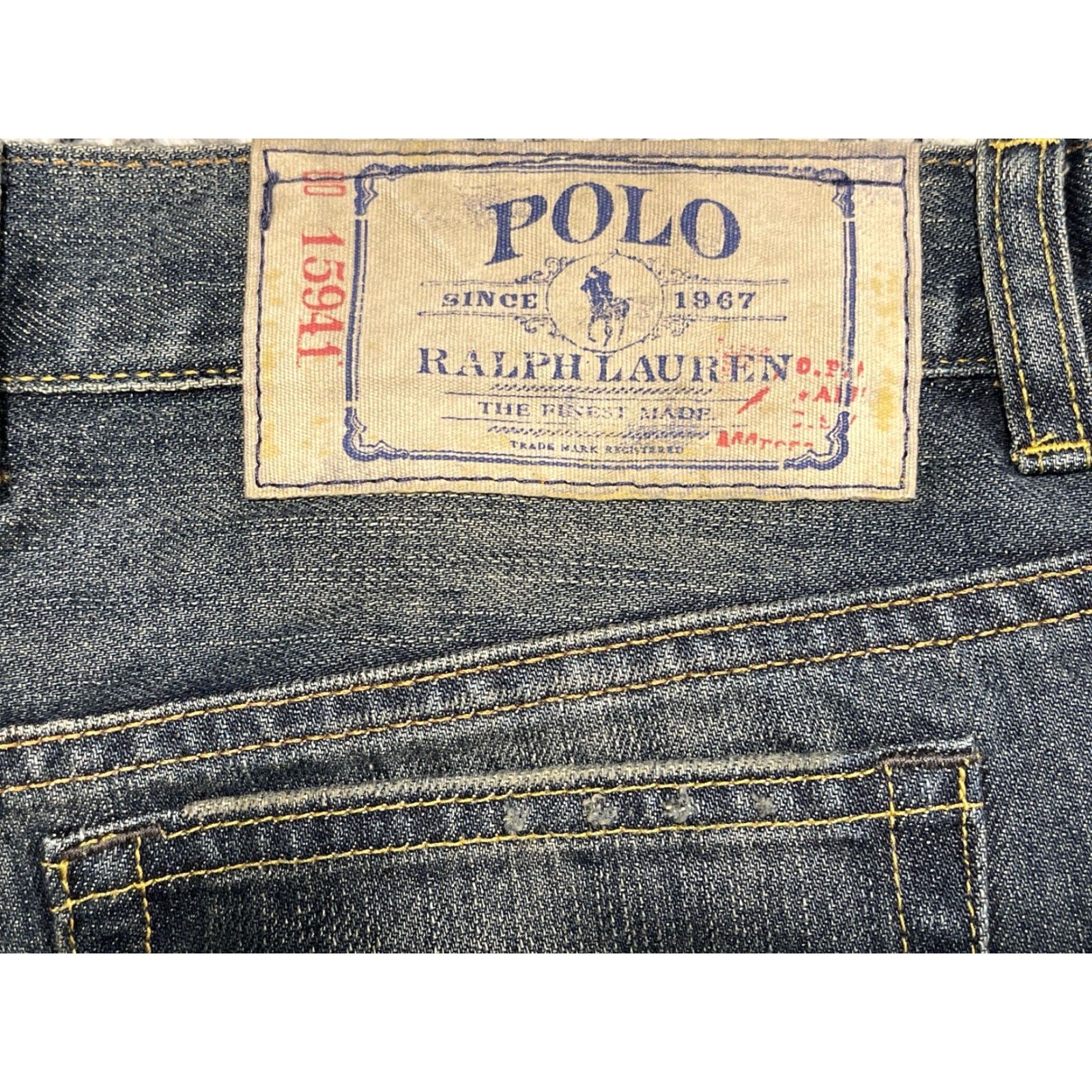 Polo Ralph Lauren VINTAGE Polo Ralph Lauren Womens Jeans 867 Denim Blue Zipper Fly 867 Size 20 Straight Classic Size 42" / US 20 - 7 Thumbnail