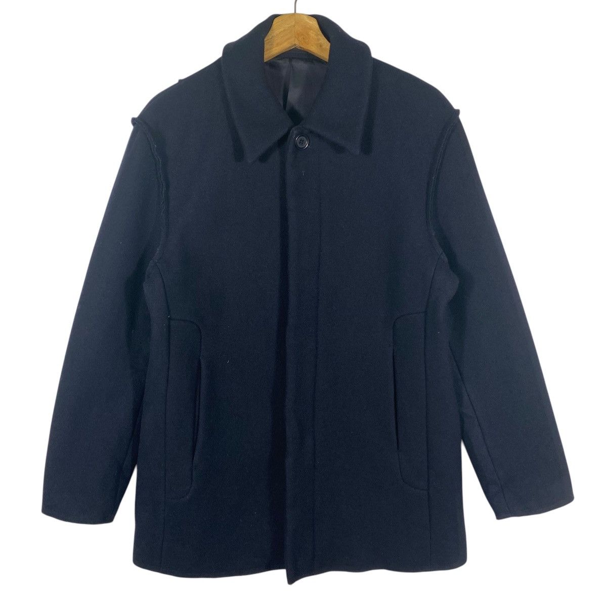 ABAHOUSE Vintage Abahouse Wool Button Jacket M Size Navyblue Colour Size US M / EU 48-50 / 2 - 6 Thumbnail