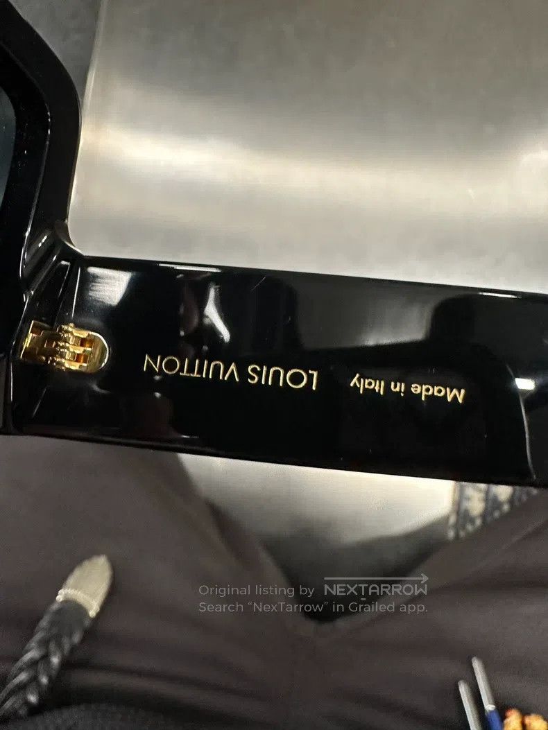 Louis Vuitton Louis Vuitton Square sunglasses with black plate frame Size ONE SIZE - 6 Thumbnail