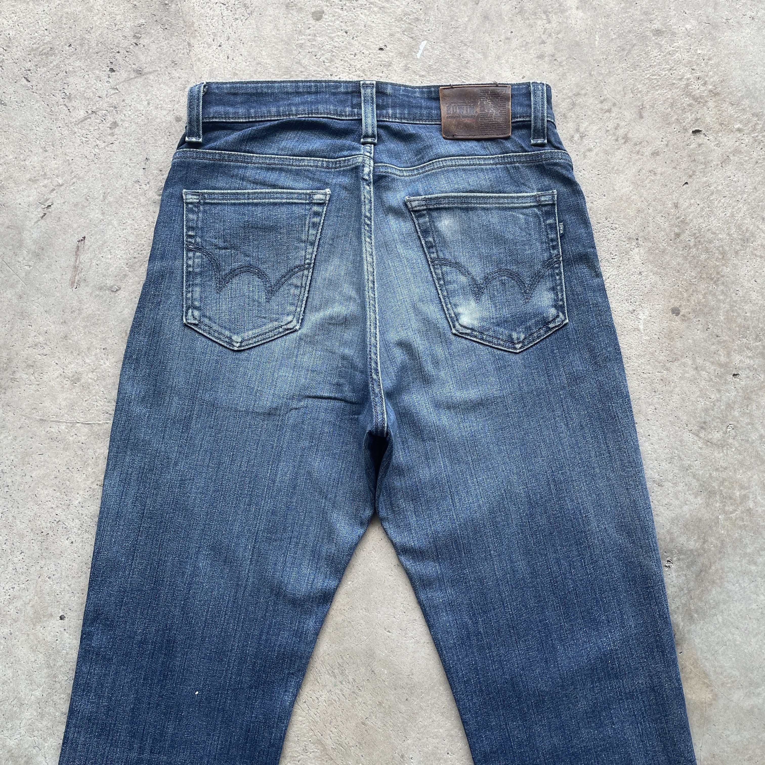 Japanese Brand VINTAGE EDWIN DISTRESSED JEANS FADED DENIM PANTS W29 Size US 29 - 9 Thumbnail