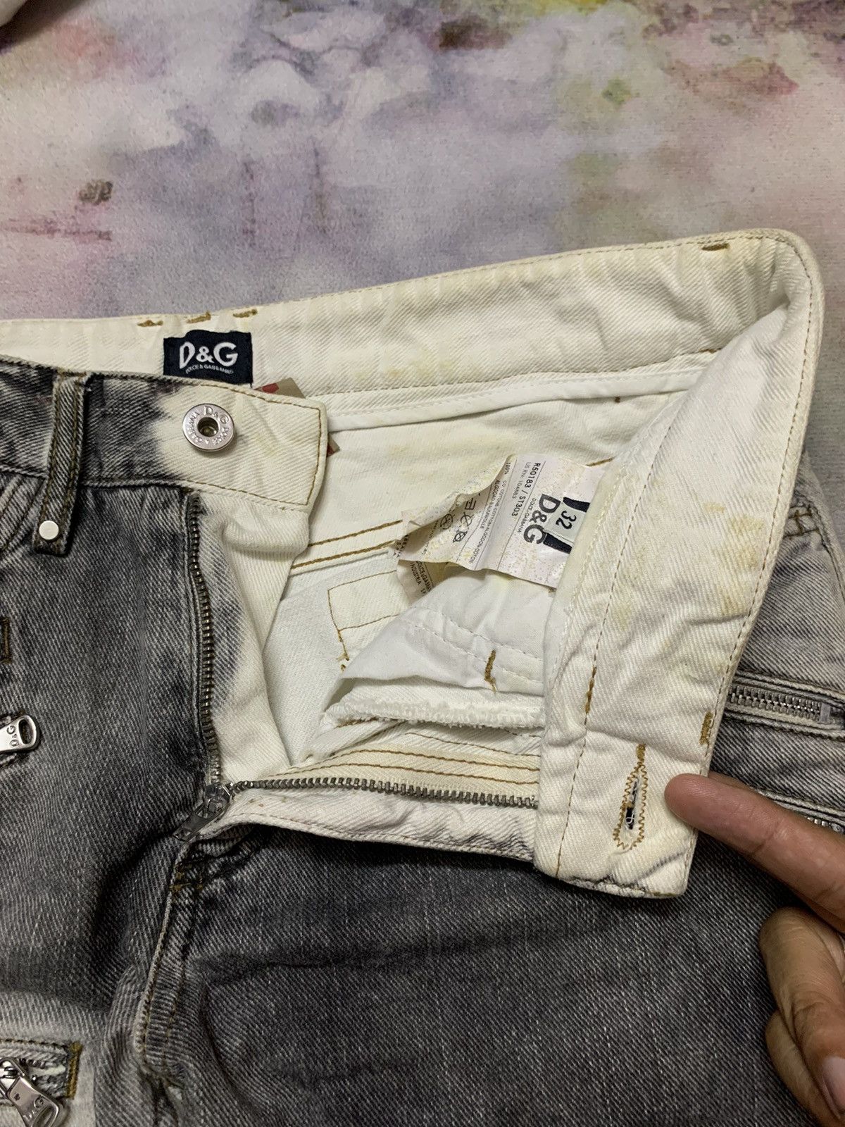 Dolce & Gabbana Dolce Gabbana Bondage Stone Wash Tight Slim Fit Denim Size US 30 / EU 46 - 6 Thumbnail
