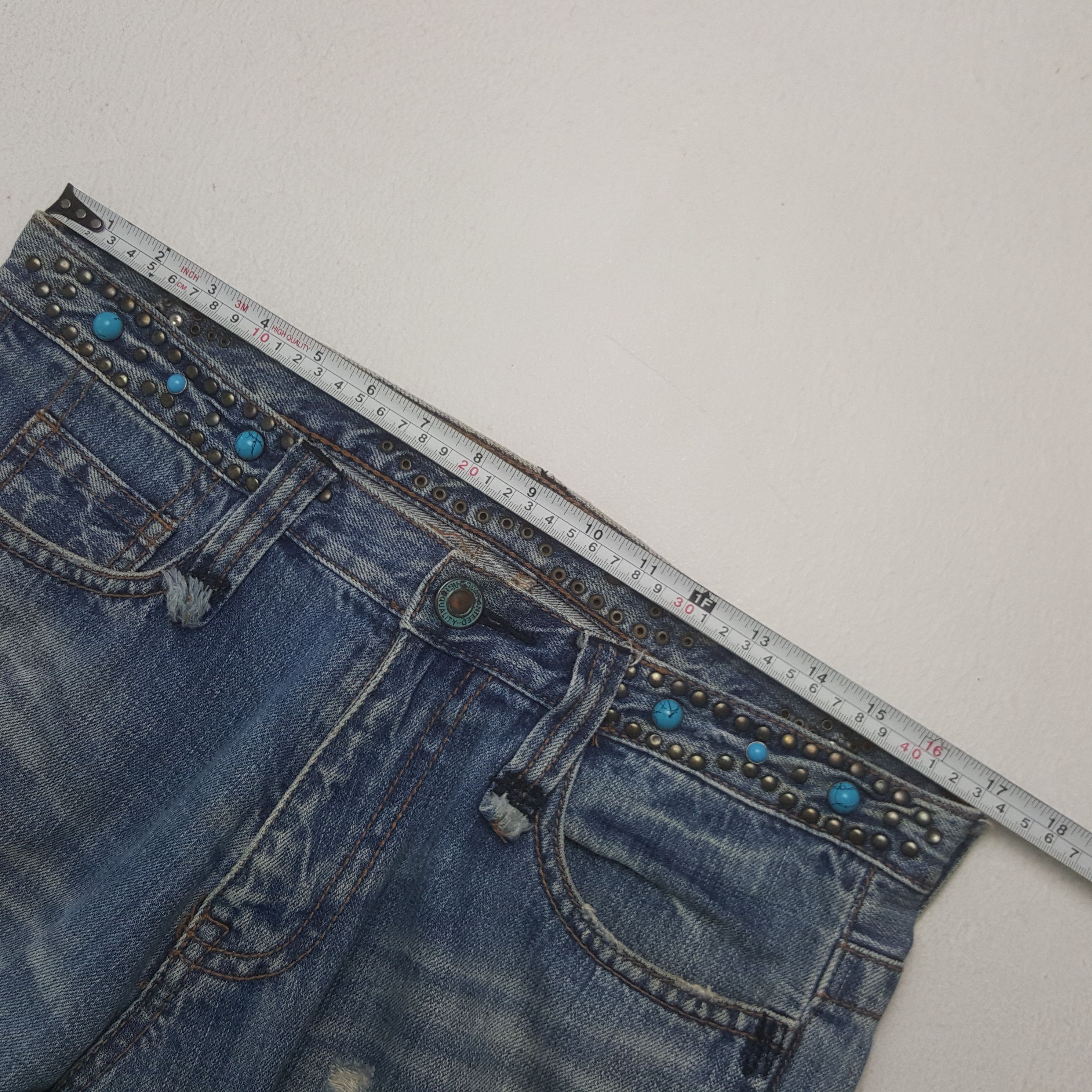 Japanese Brand × Vintage Vintage Japanese Style Distressed Denim Jeans Size US 34 / EU 50 - 7 Thumbnail