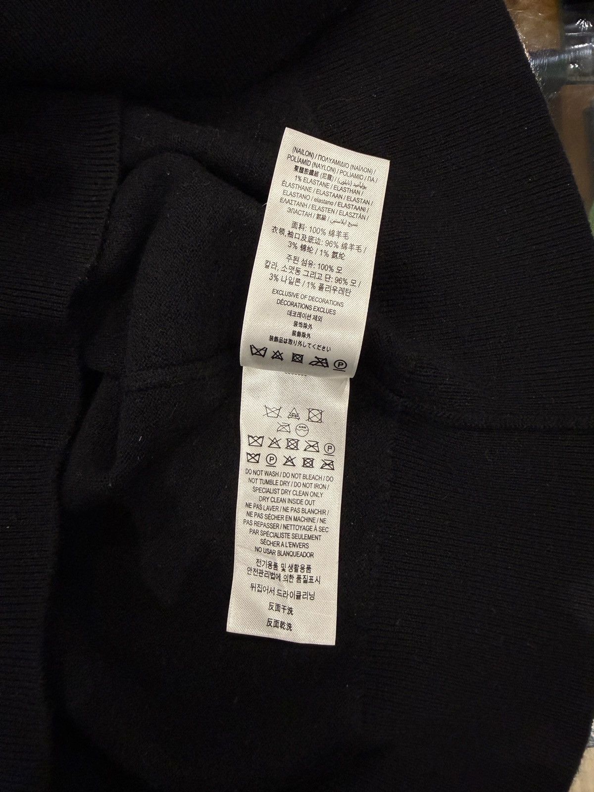 Burberry Burberry Wool Oak Leaf Crest Sweater Black Size: L Size US L / EU 52-54 / 3 - 7 Thumbnail
