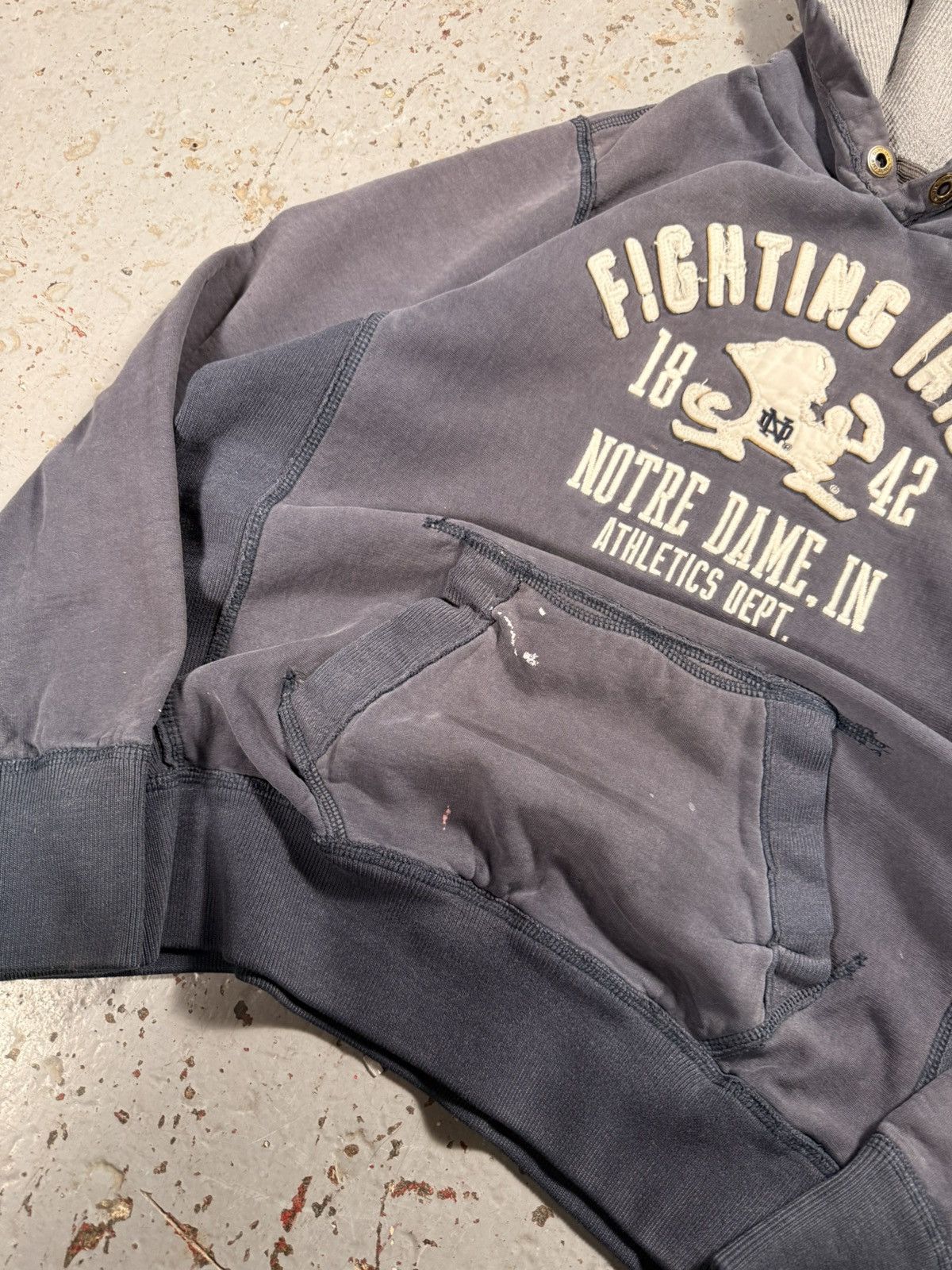 Other Vintage Distressed Sun Faded Notre Dame College Hoodie Size US M / EU 48-50 / 2 - 2 Thumbnail