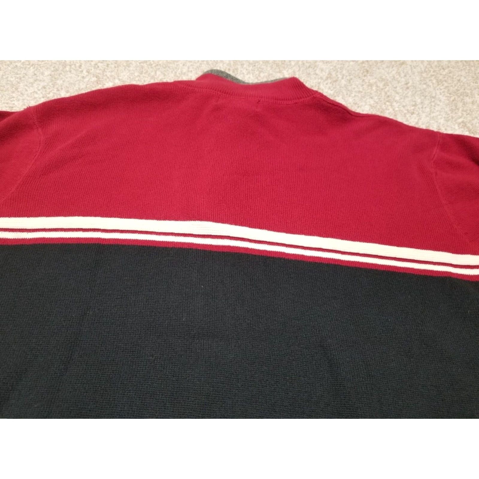 Eddie Bauer Eddie Bauer Sweater Mens Large Black 1/4 Zip Pullover Cotton Casual Outdoor Knit Sweatshirt Regular Fit Logo Mens Size US L / EU 52-54 / 3 - 7 Thumbnail