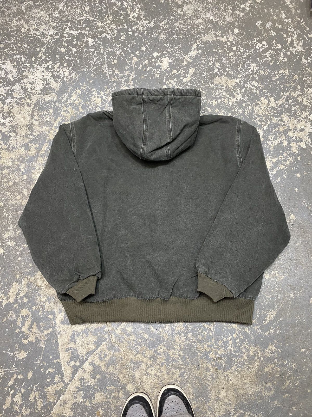 Carhartt × Vintage Vintage Carhartt Green Mos Hooded Active Jacket J130 MOS Size US XXL / EU 58 / 5 - 7 Thumbnail