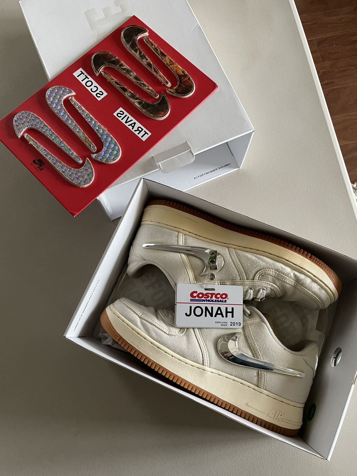 Nike × Travis Scott Nike Air Force 1 Low Travis Scott Sail Size US 10 / EU 43 - 1 Thumbnail
