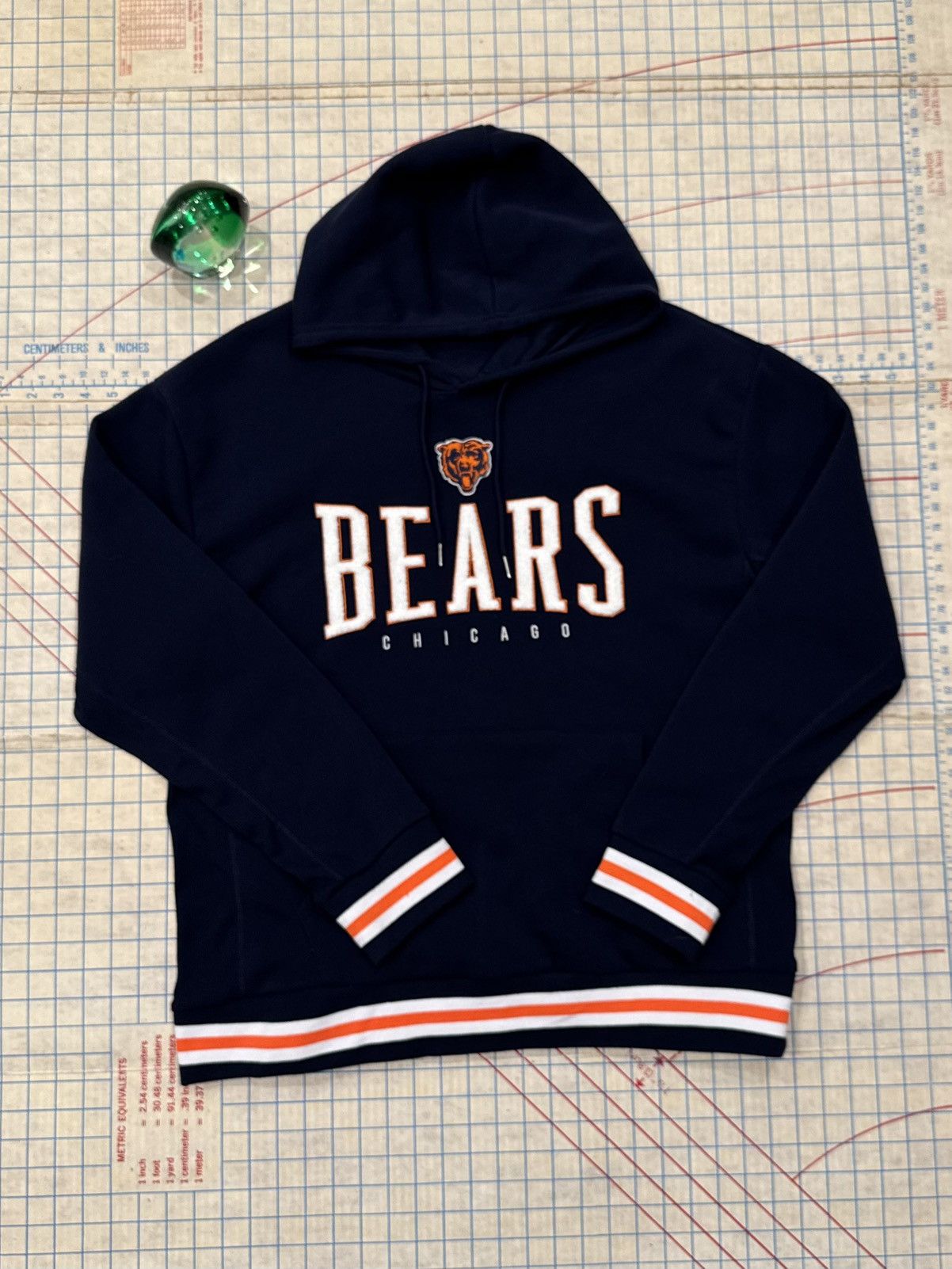NFL NFL Team Apparel Chicago Bears Pull Over Hoodie Navy Fits XL Size US XL / EU 56 / 4 - 5 Thumbnail