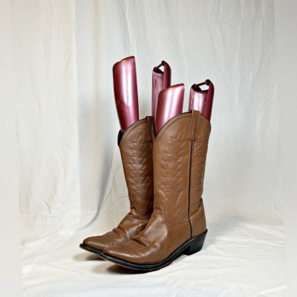 Other Sheplers Womens Brown Leather Cowgirl Western Boots~8.5~ Size US 8.5 / IT 38.5 - 1 Thumbnail