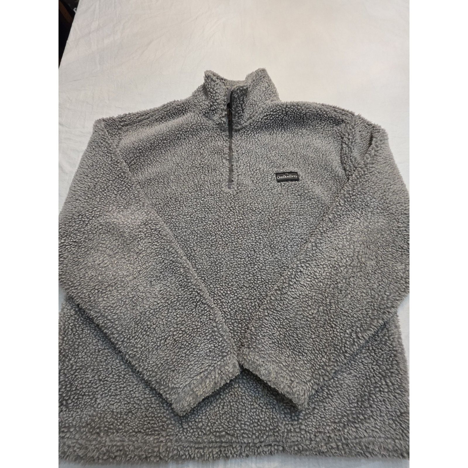 Quiksilver Quicksilver Men's Fleece Sherpa Grey 1/4 Zip Size Xl Jacket Size US XL / EU 56 / 4 - 1 Thumbnail