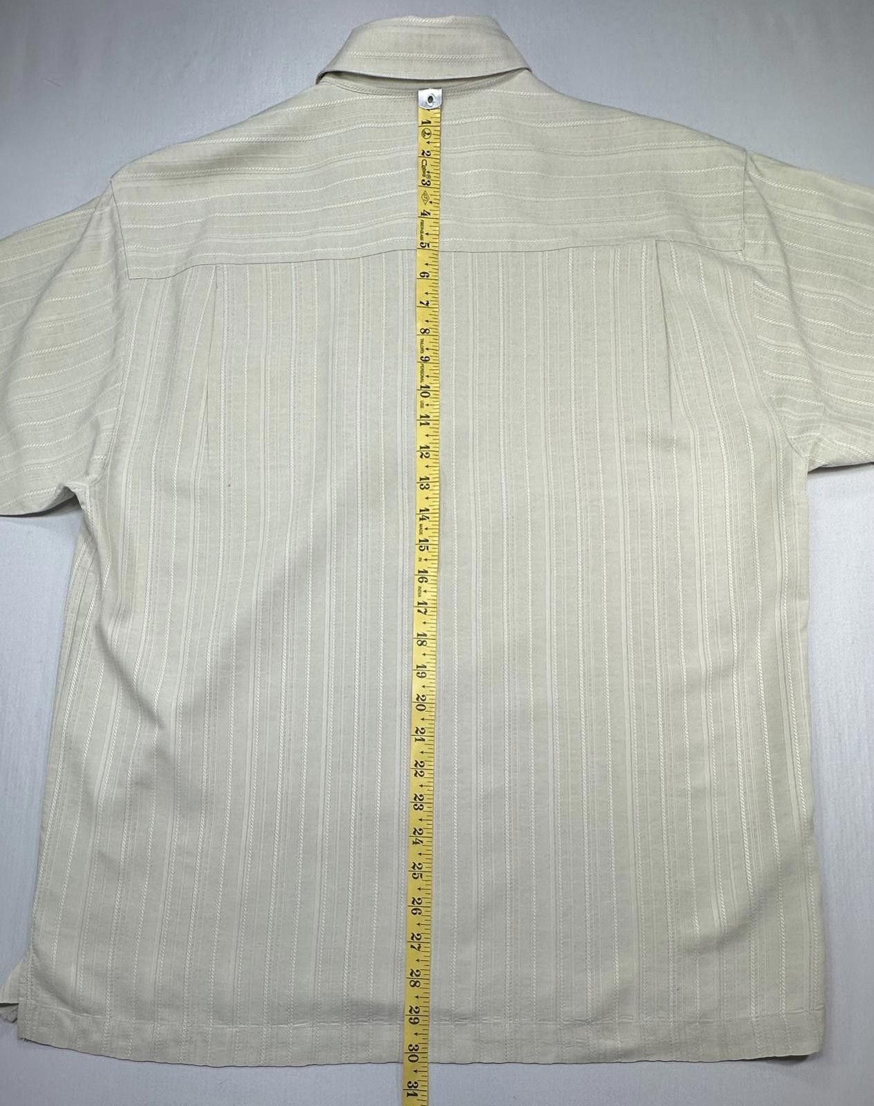 Tommy Bahama Tommy Bahama 100% Silk Short Sleeve Button Down Shirt Tan M Size US M / EU 48-50 / 2 - 3 Thumbnail