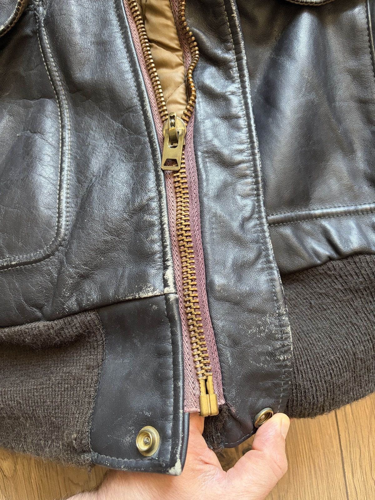 Schott 🇺🇸Schott USA is 674 ms Flight Leather Bomber Jacket Size US L / EU 52-54 / 3 - 15 Thumbnail