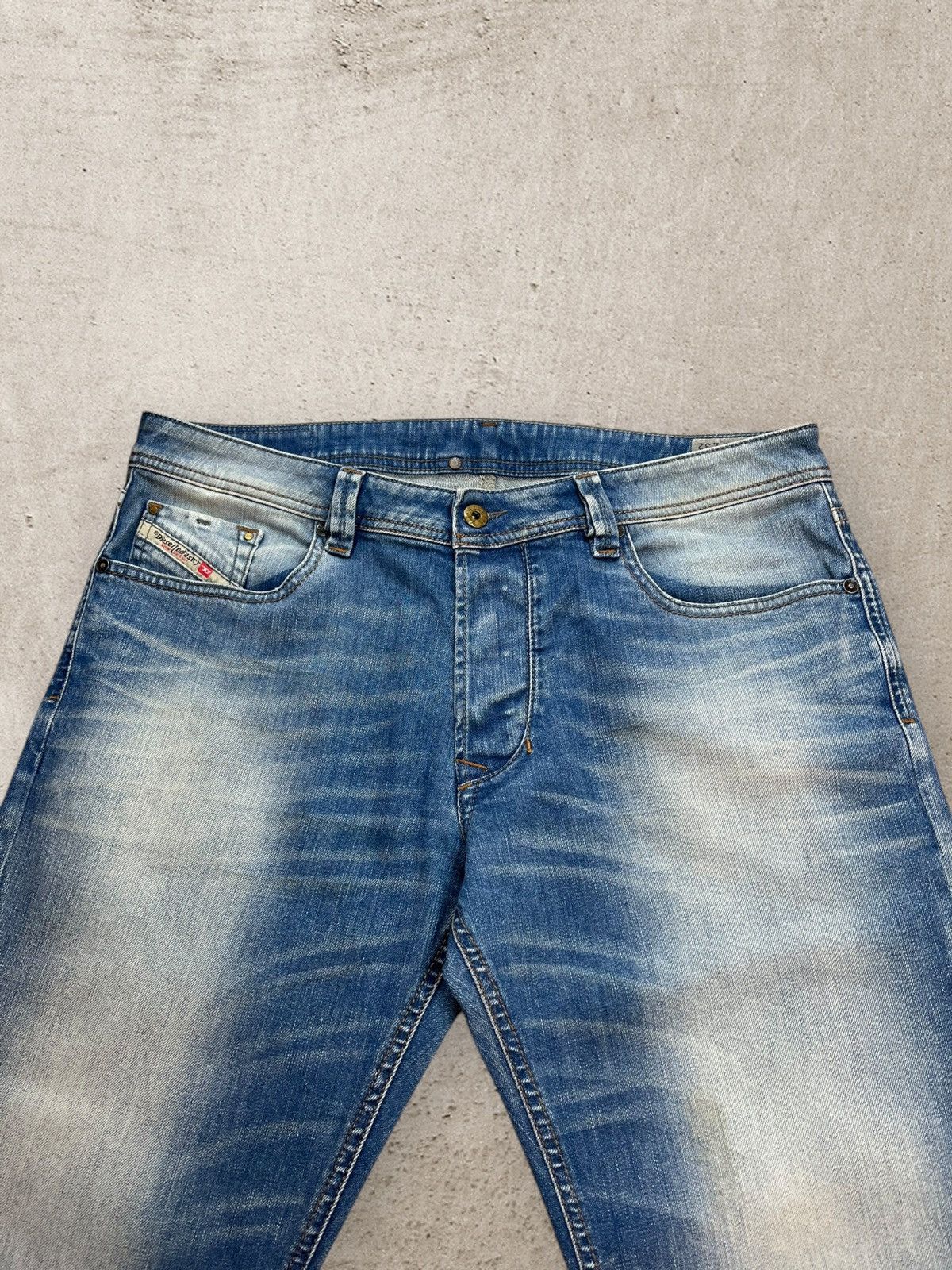 Diesel × Vintage Vintage Diesel Larkee -T 34x32 Faded Blue Jeans Pants 34w Size US 34 / EU 50 - 5 Thumbnail