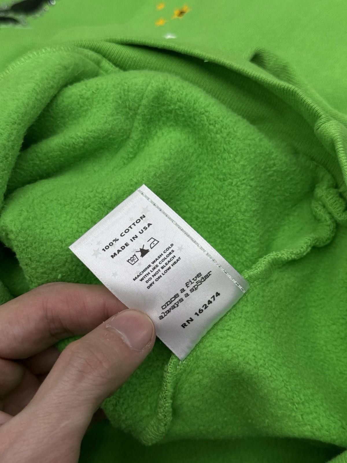 Sp5der Sp5der Worldwide Green Slime Stone Crystal Hoodie Size (XL) Size US XL / EU 56 / 4 - 9 Thumbnail