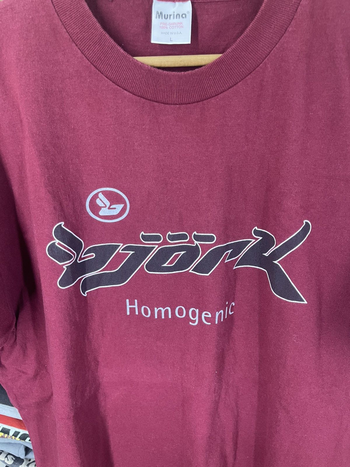 Band Tees Original Vintage Bjork Homogenic 1997 Promo Album Shirt Tee Size US L / EU 52-54 / 3 - 8 Thumbnail