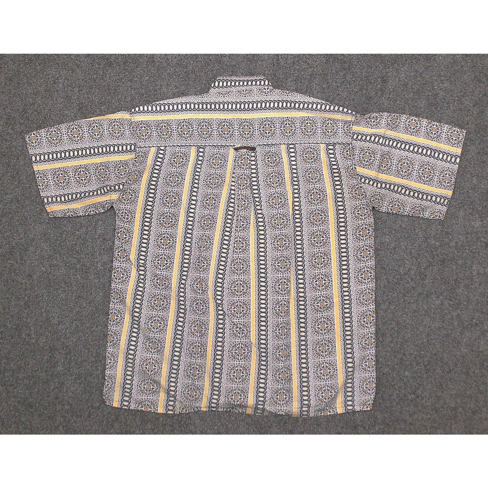 Vintage VTG Clave Custom Mandarin Collar Y2K Geometric Shirt XL Size US XL / EU 56 / 4 - 4 Thumbnail