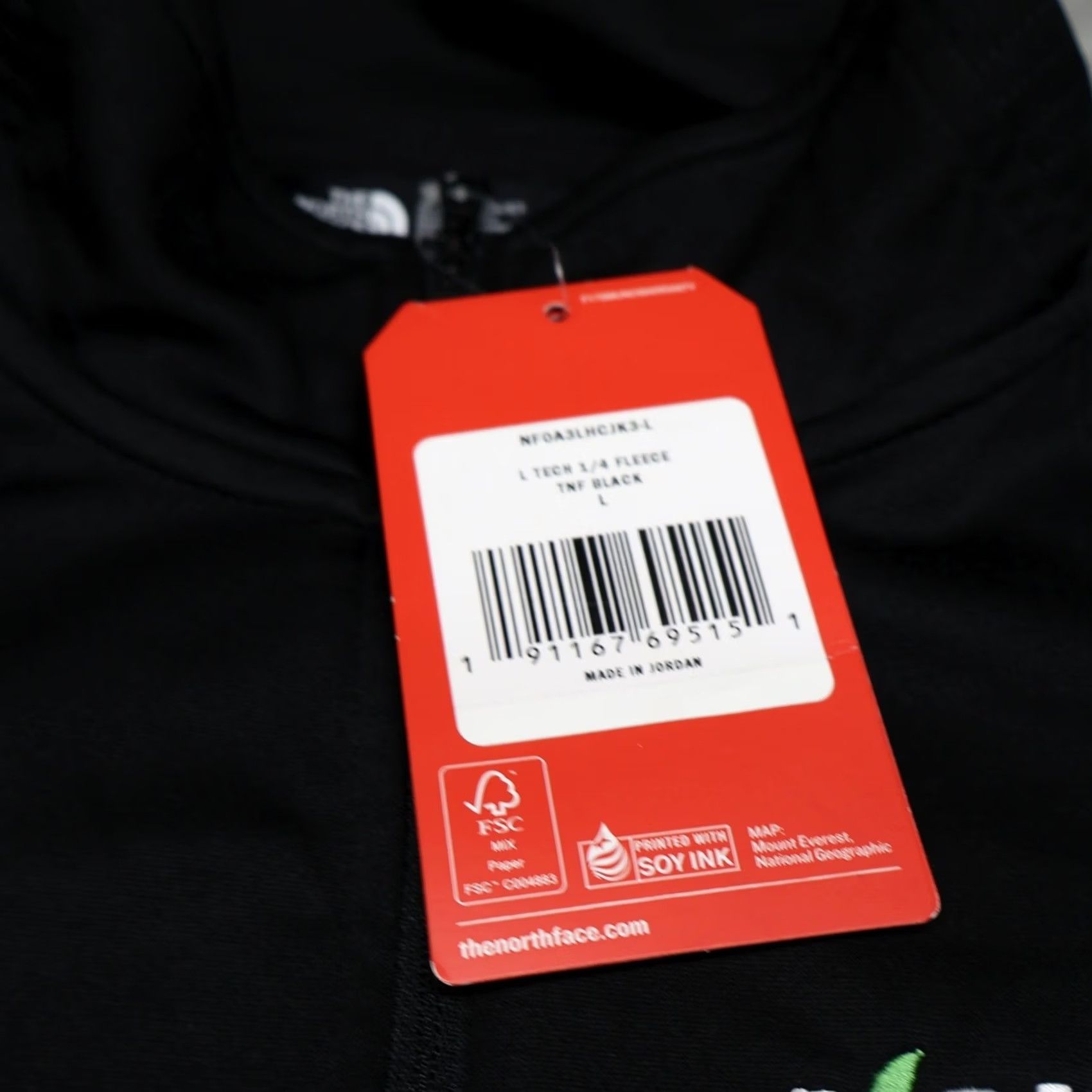 The North Face The North Face Hoodie Women L Black Pullover 1/4 Zip Apex Bionic 2 LOGO NWD Size L / US 10 / IT 46 - 5 Thumbnail