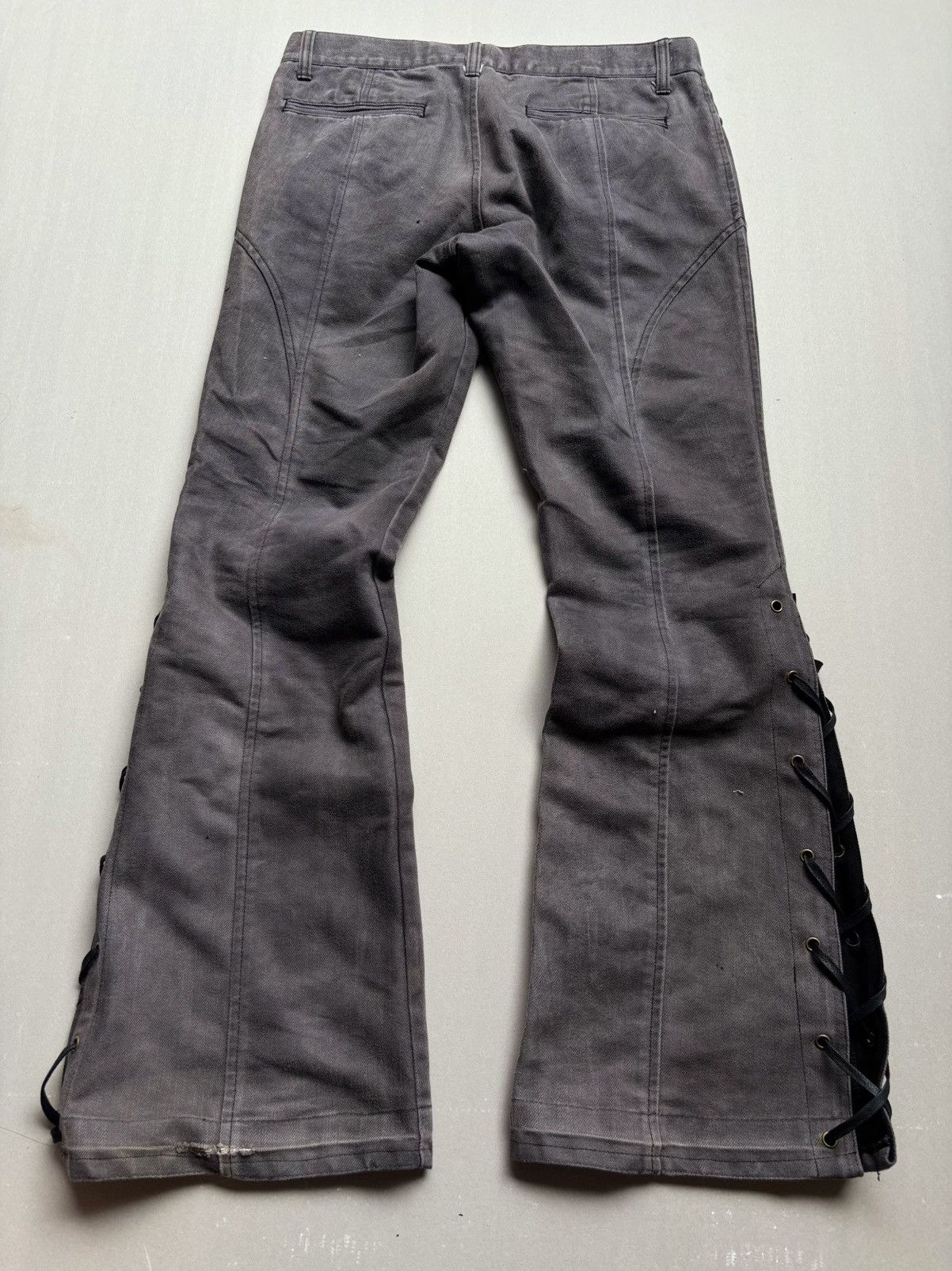 5351 POUR LES HOMMES Lace up flare jeans Size US 29 - 4 Thumbnail
