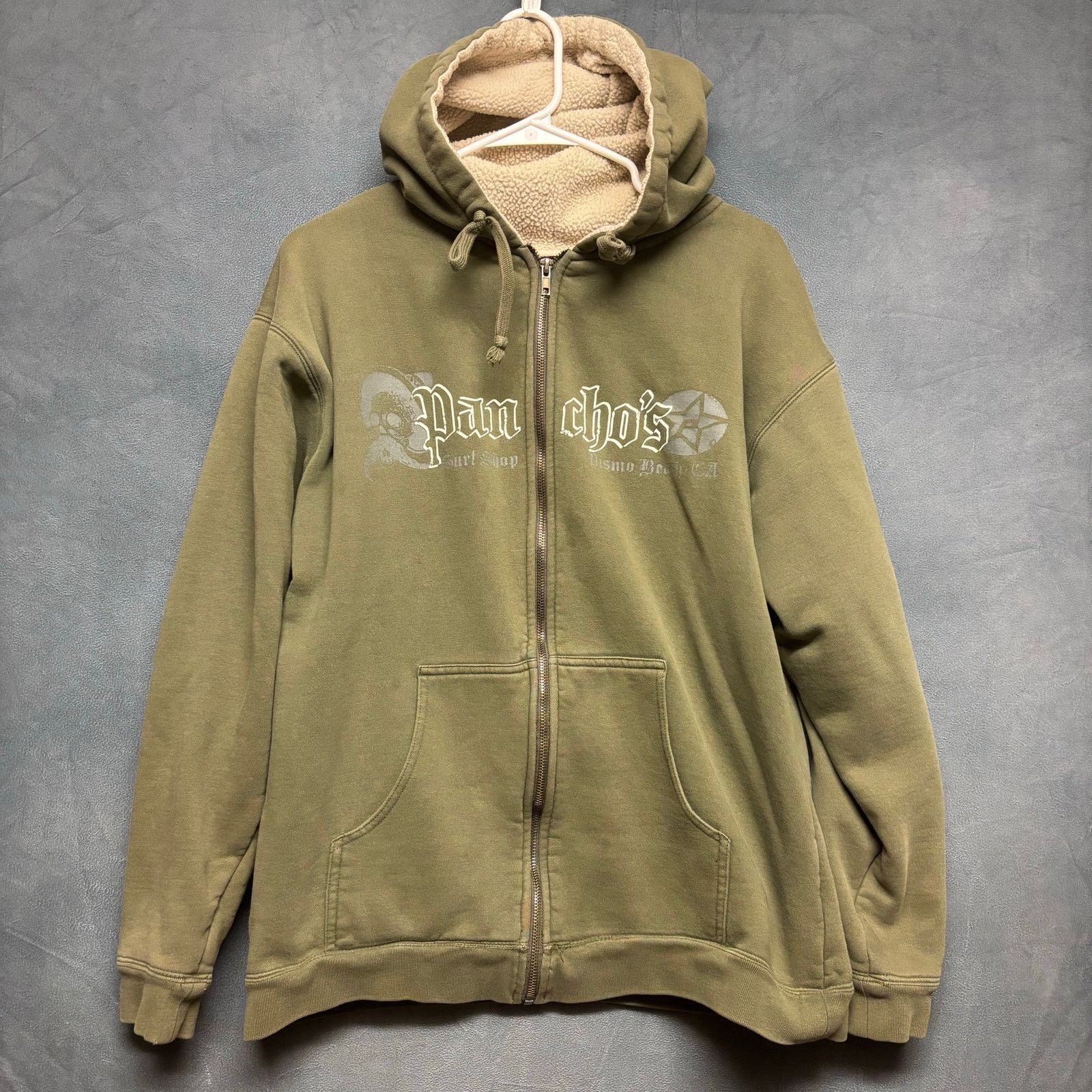 Other Pancho's Surf Shop Hoodie Sherpa Lined Full Zip Cozy Cali Size US M / EU 48-50 / 2 - 1 Thumbnail